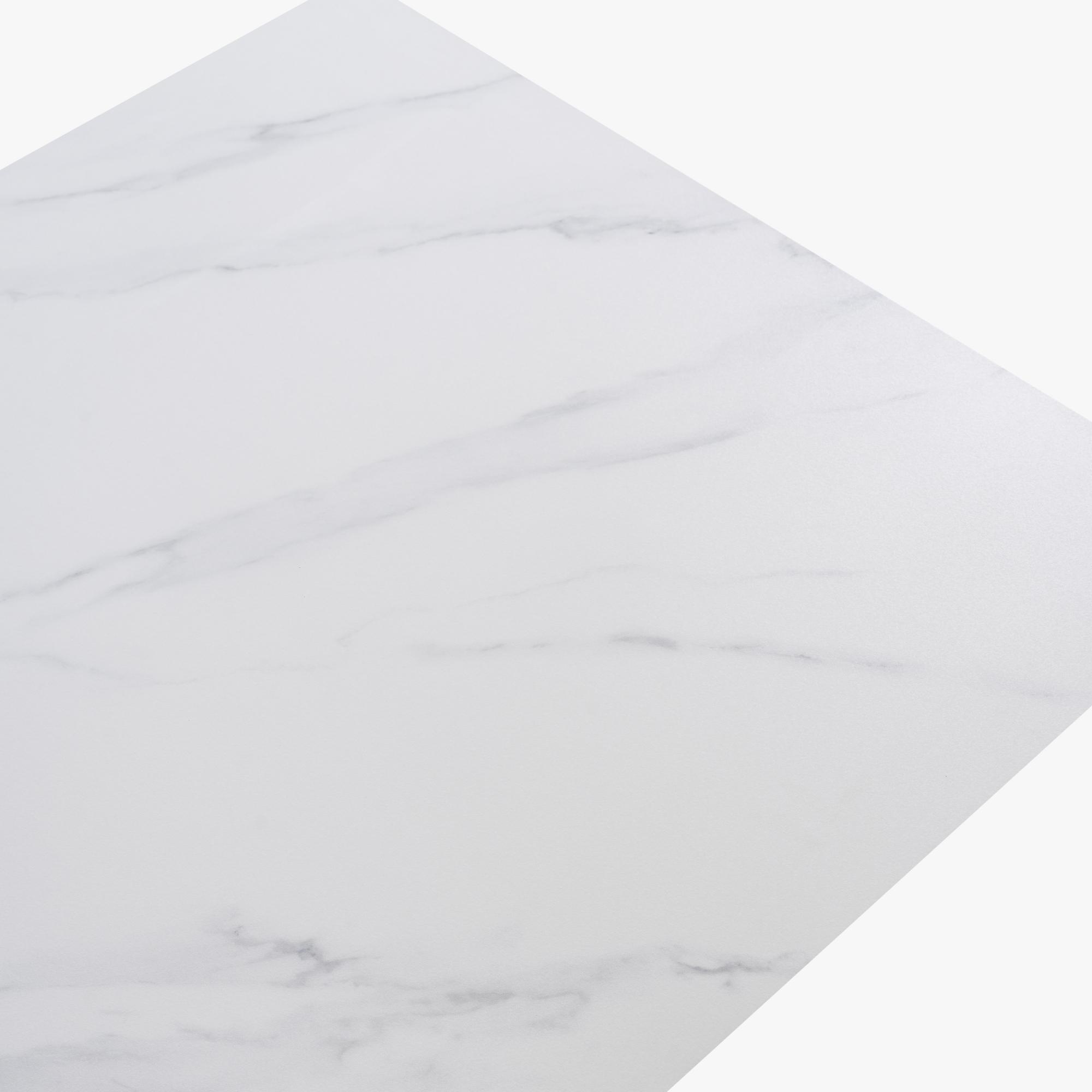 Tavolo fisso gamba metallo 160x90 <span>KROSS nero marmo bianco</span> - immagine 3