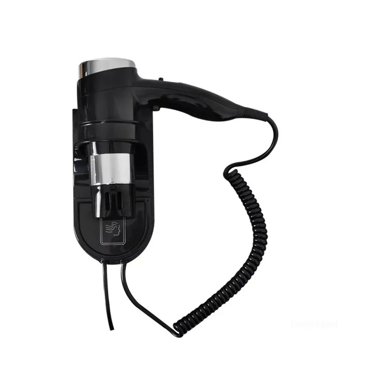 Asciugacapelli da parete 1600W Nero