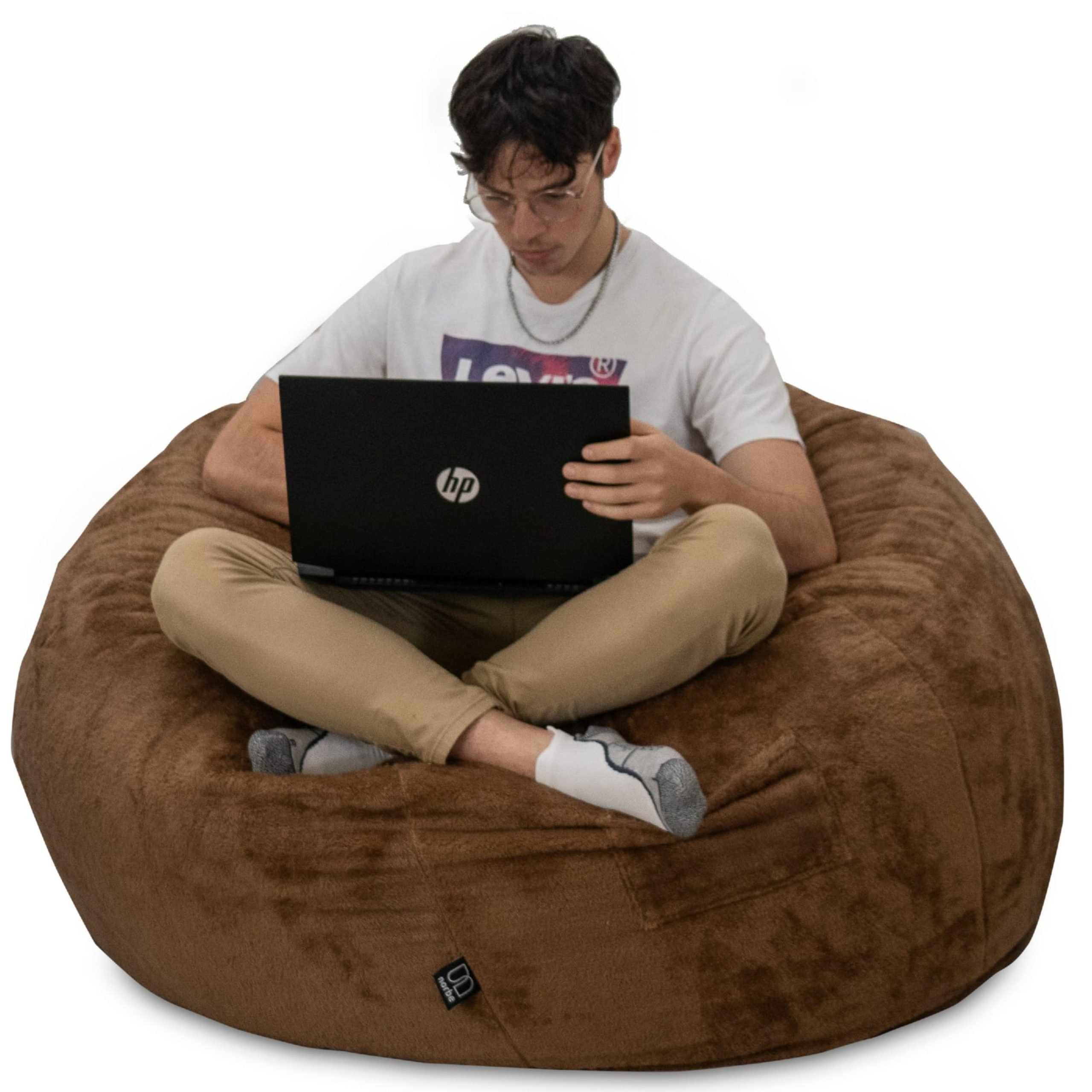 Pouf Poltrona a sacco <span>Fargo Marrone</span> - immagine 2