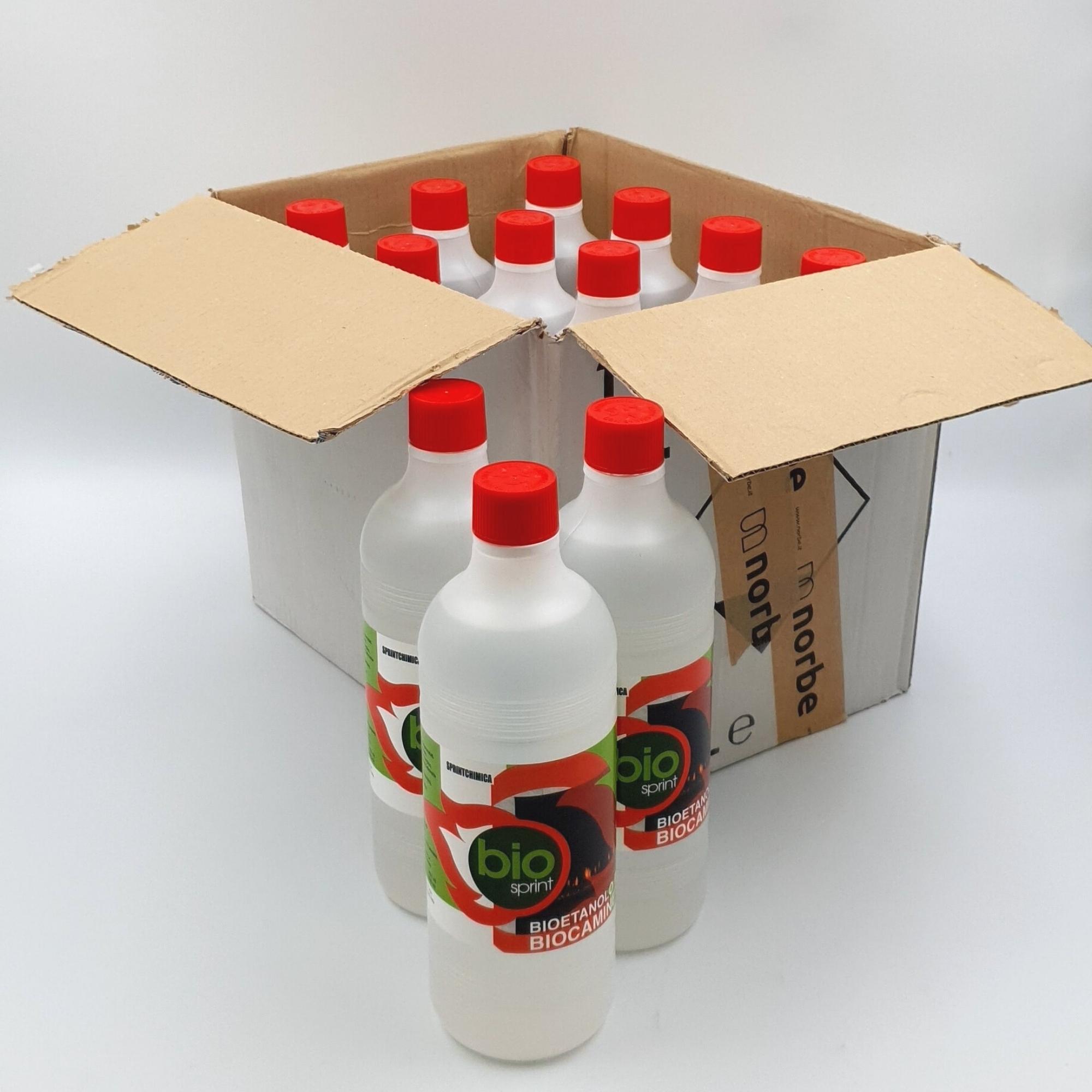 <span>Bioetanolo Bio Sprint Ecologico Inodore 99.9%</span> 12 Taniche da 1 Litro - immagine 4