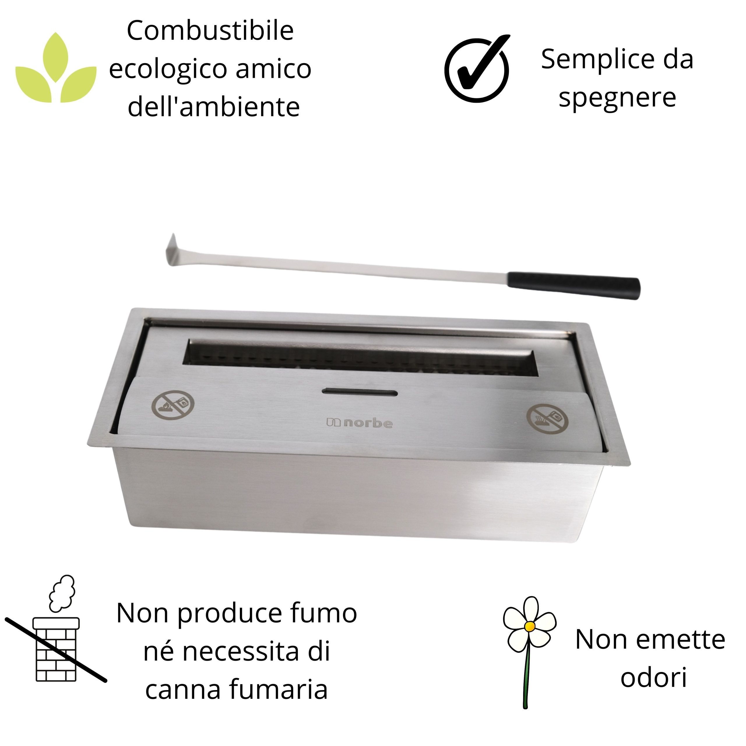 Bruciatore per Bioetanolo <span>28 x 10,5 x 8,5 LARGE</span> - immagine 3