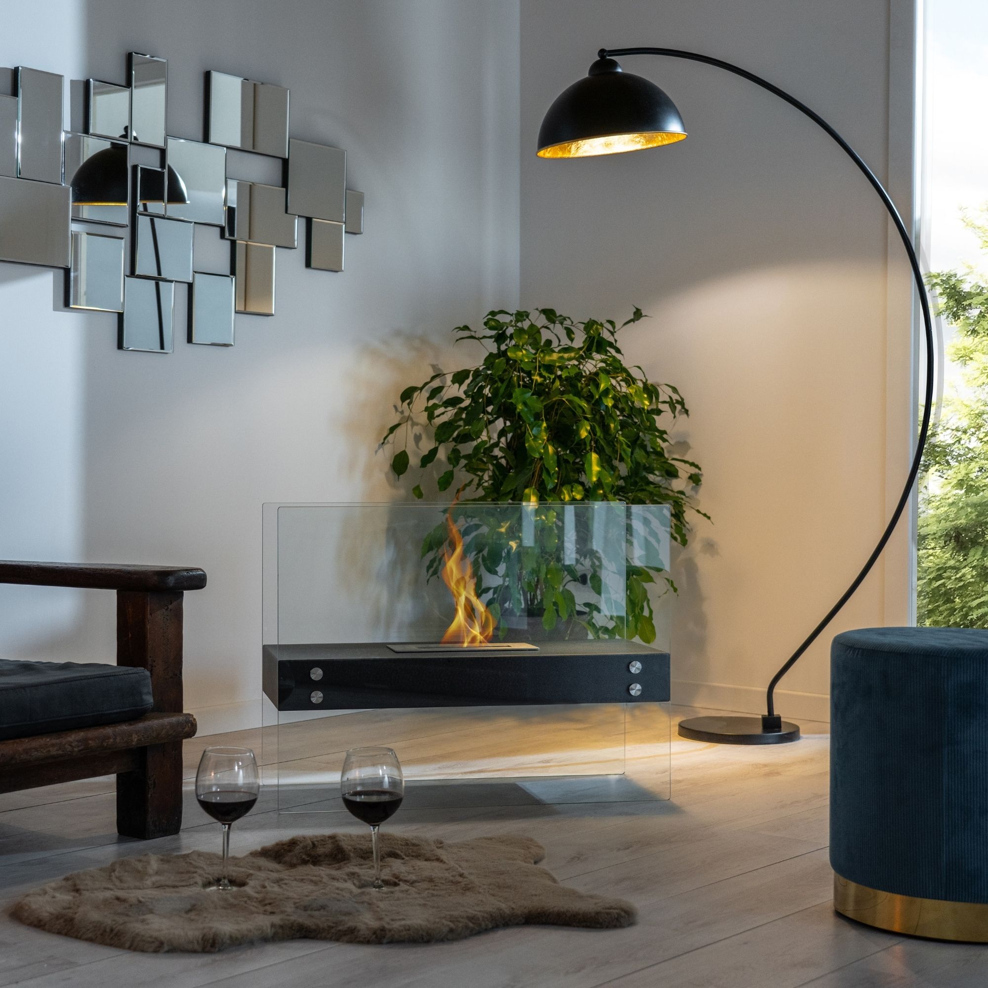 Camino bioetanolo da Terra bifacciale <span>LOKS Nero</span> - immagine 3