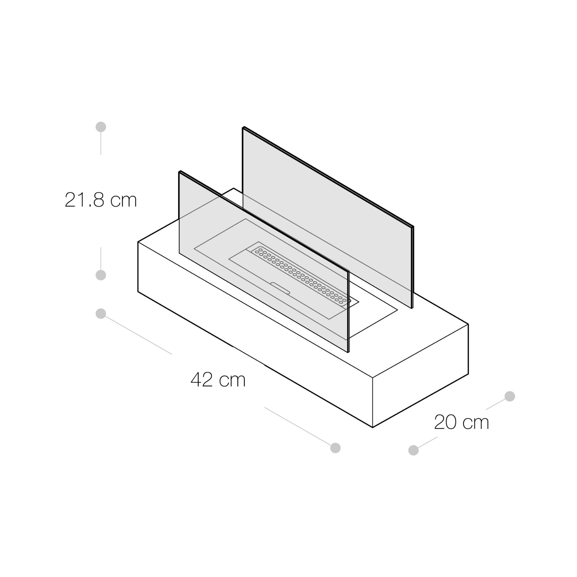 Camino bioetanolo da Tavolo<span>ELDUR Nero</span> - immagine 4