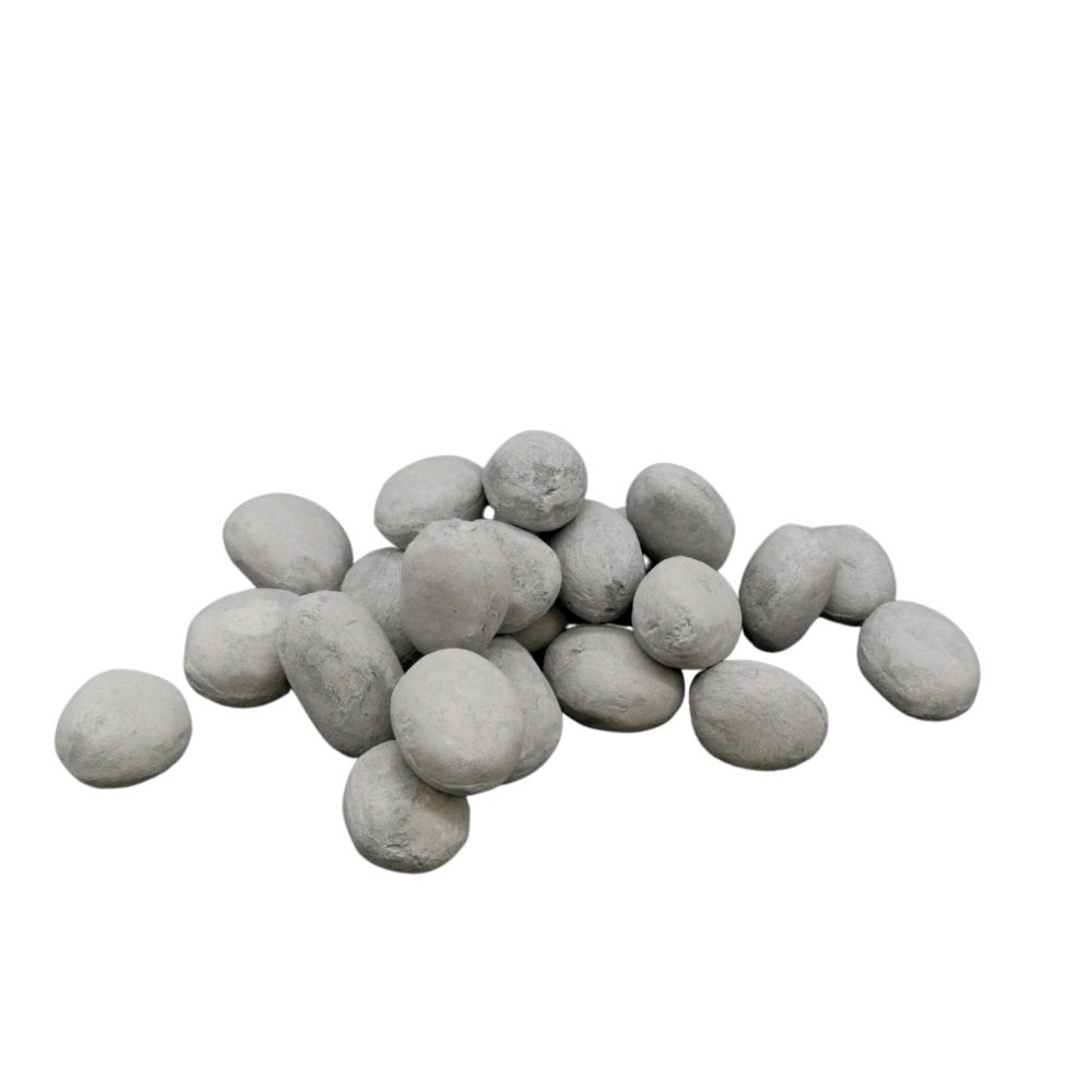 Pietre decorative per camino a bioetanolo (Set da 24) <span>CIOTTOLI GRIGI</span>