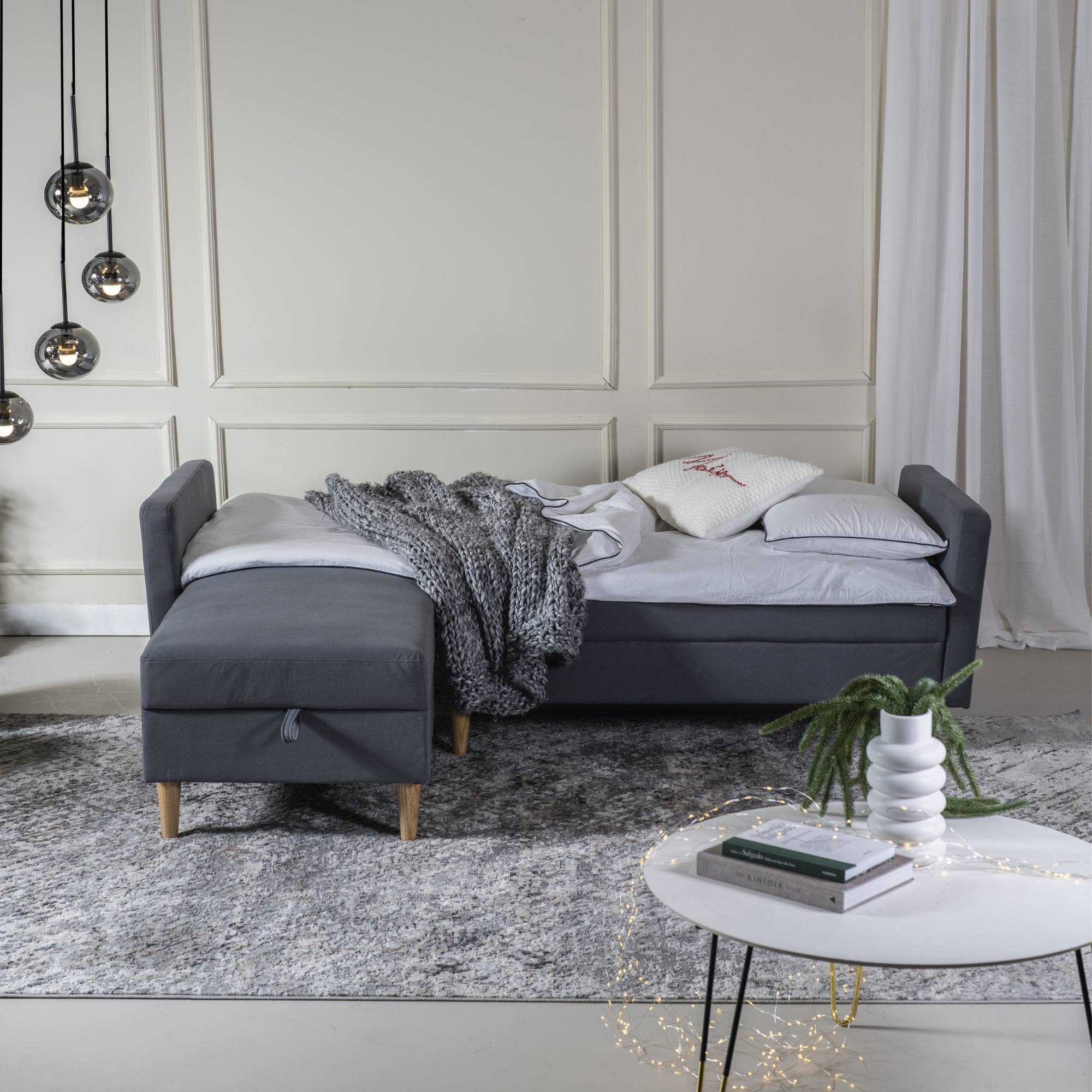 Divano letto contenitore <span>Grigio Scuro HARALD</span> - immagine 7