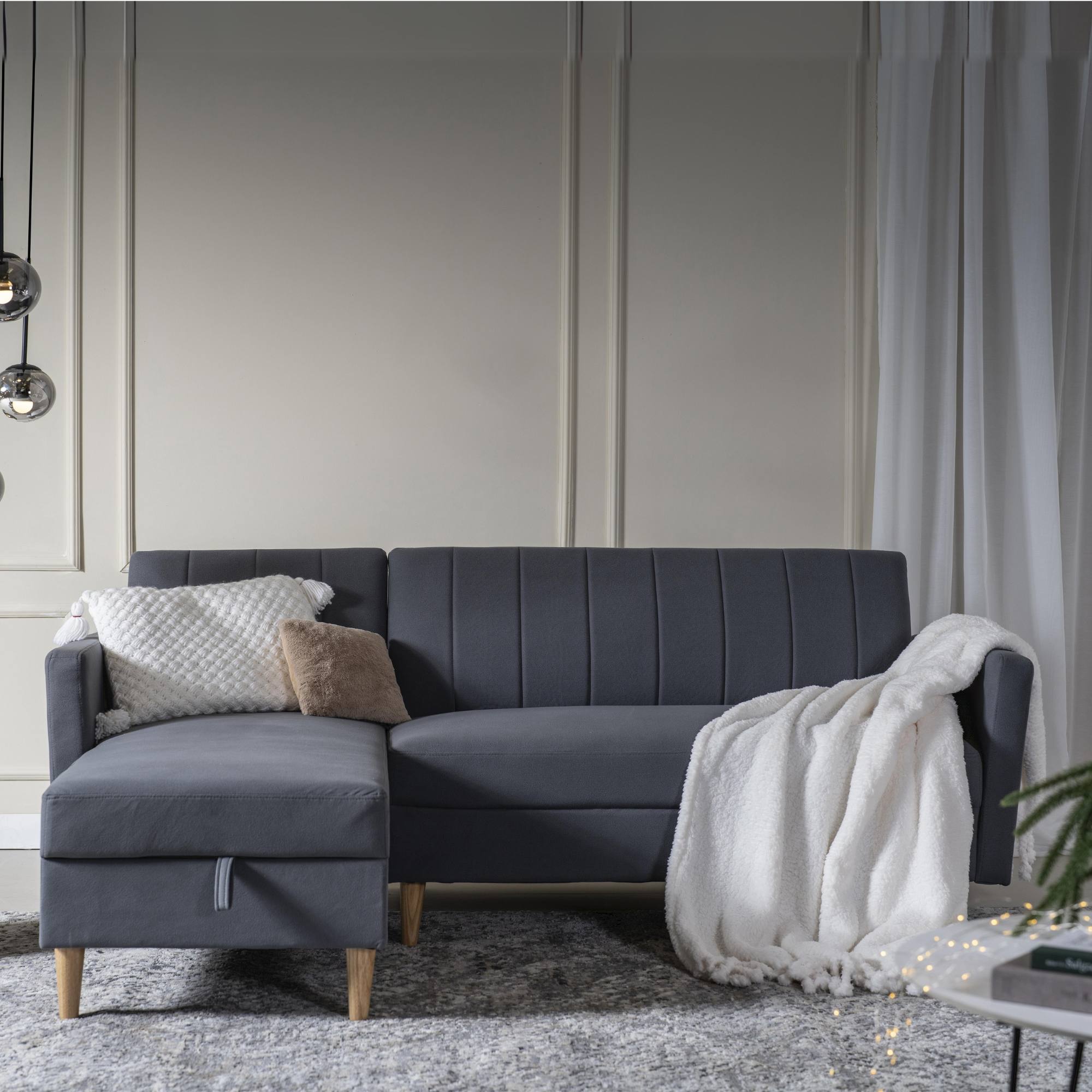 Divano letto contenitore <span>Grigio Scuro HARALD</span> - immagine 6