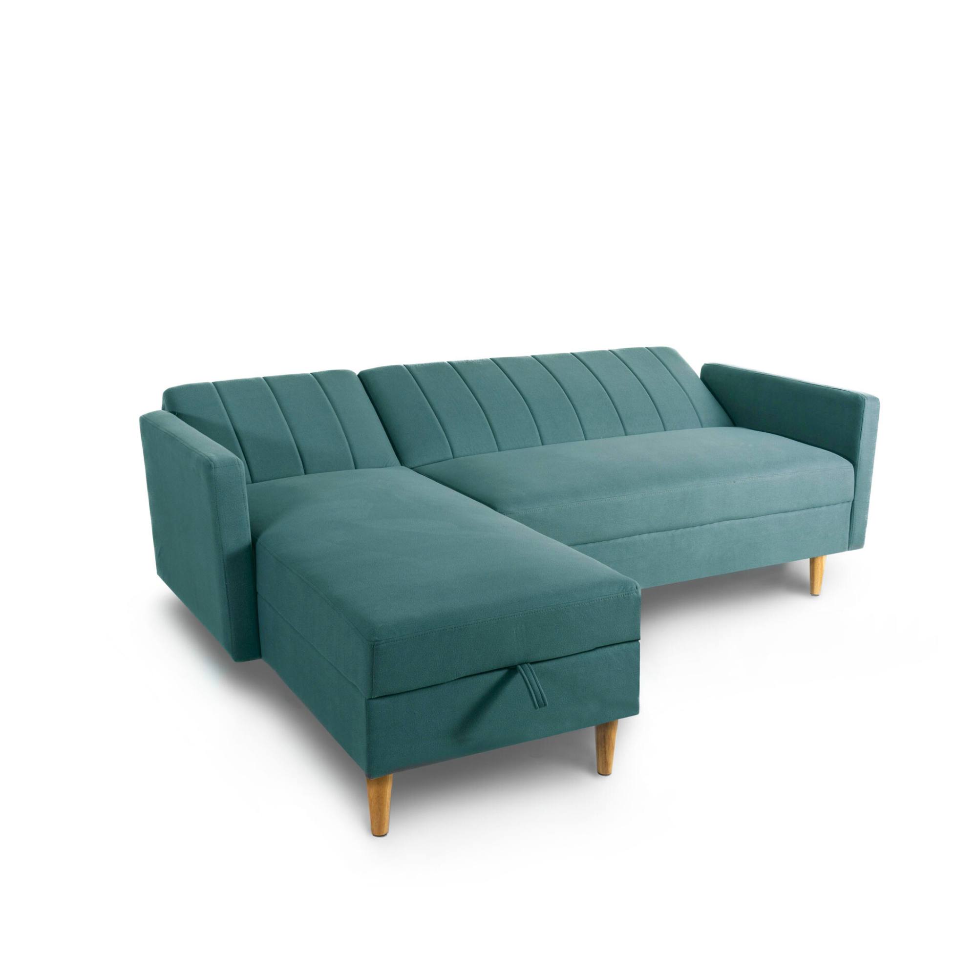 Divano letto contenitore <span>Verde acqua HARALD</span> - immagine 3