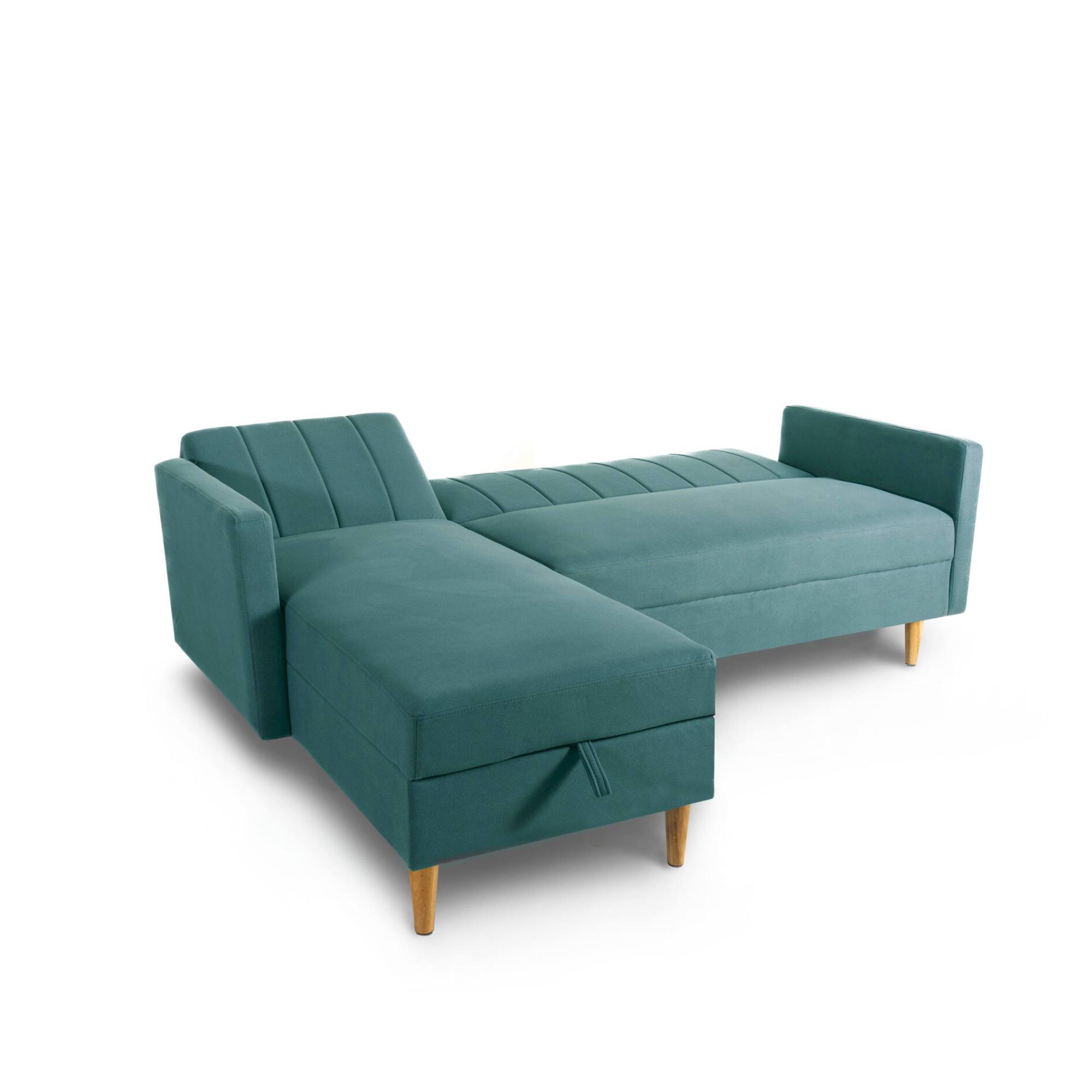 Divano letto contenitore <span>Verde acqua HARALD</span> - immagine 4