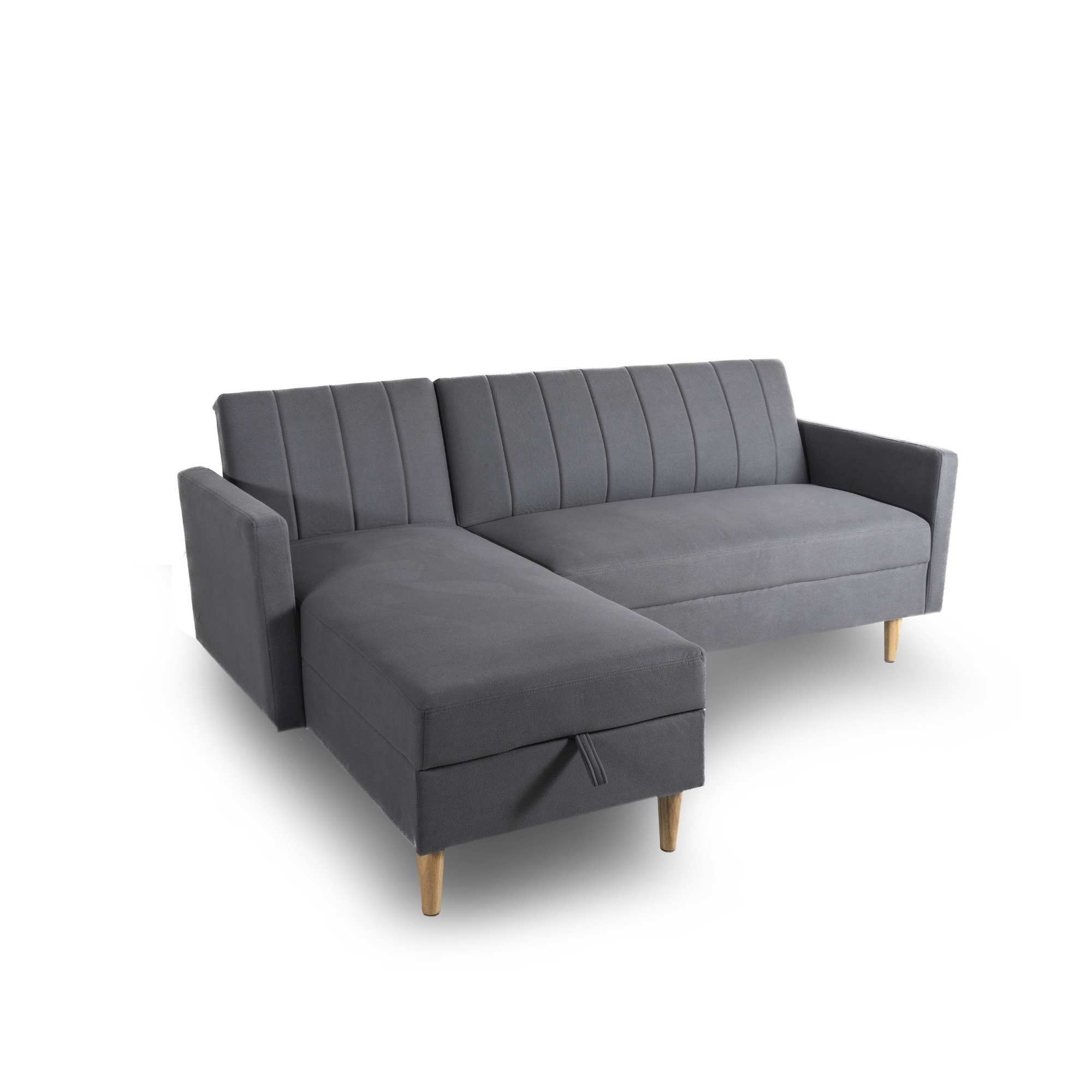 Divano letto contenitore <span>Grigio Scuro HARALD</span>