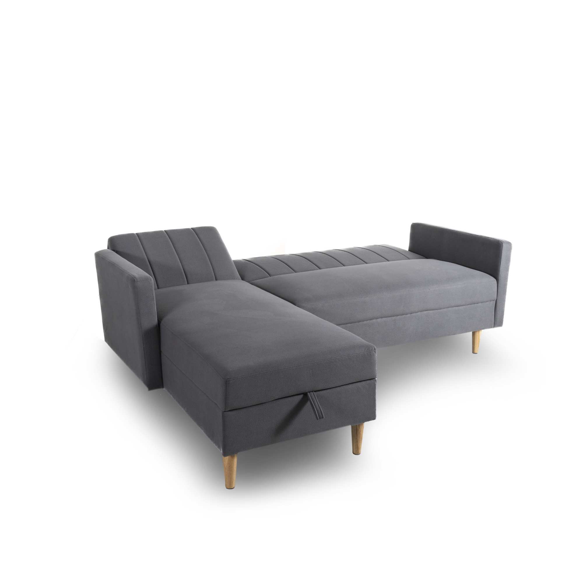 Divano letto contenitore <span>Grigio Scuro HARALD</span> - immagine 2