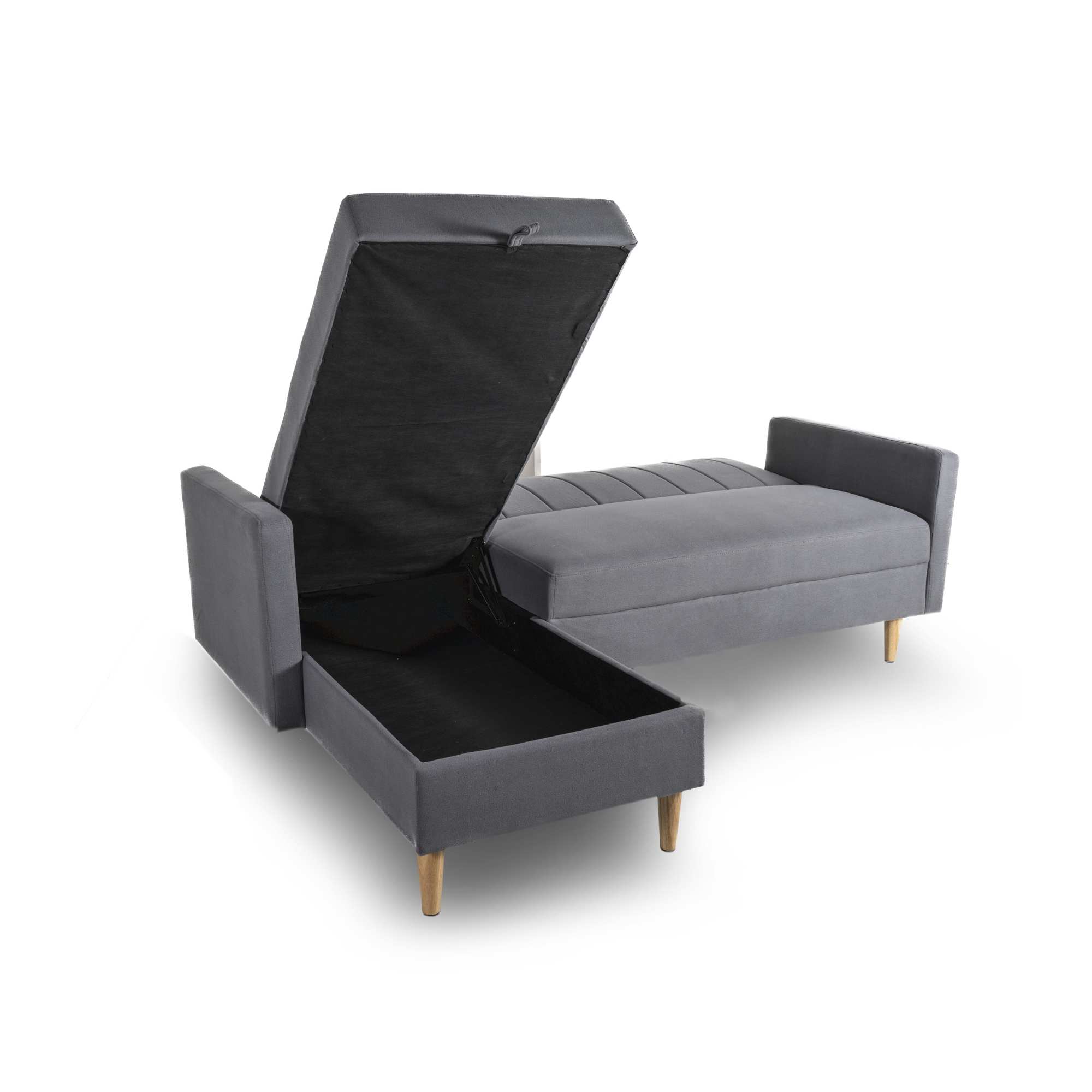 Divano letto contenitore <span>Grigio Scuro HARALD</span> - immagine 4