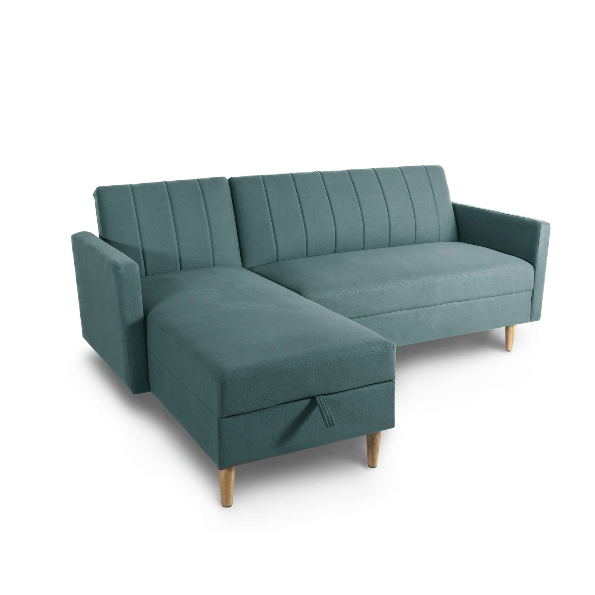 Divano letto contenitore <span>Verde acqua HARALD</span>