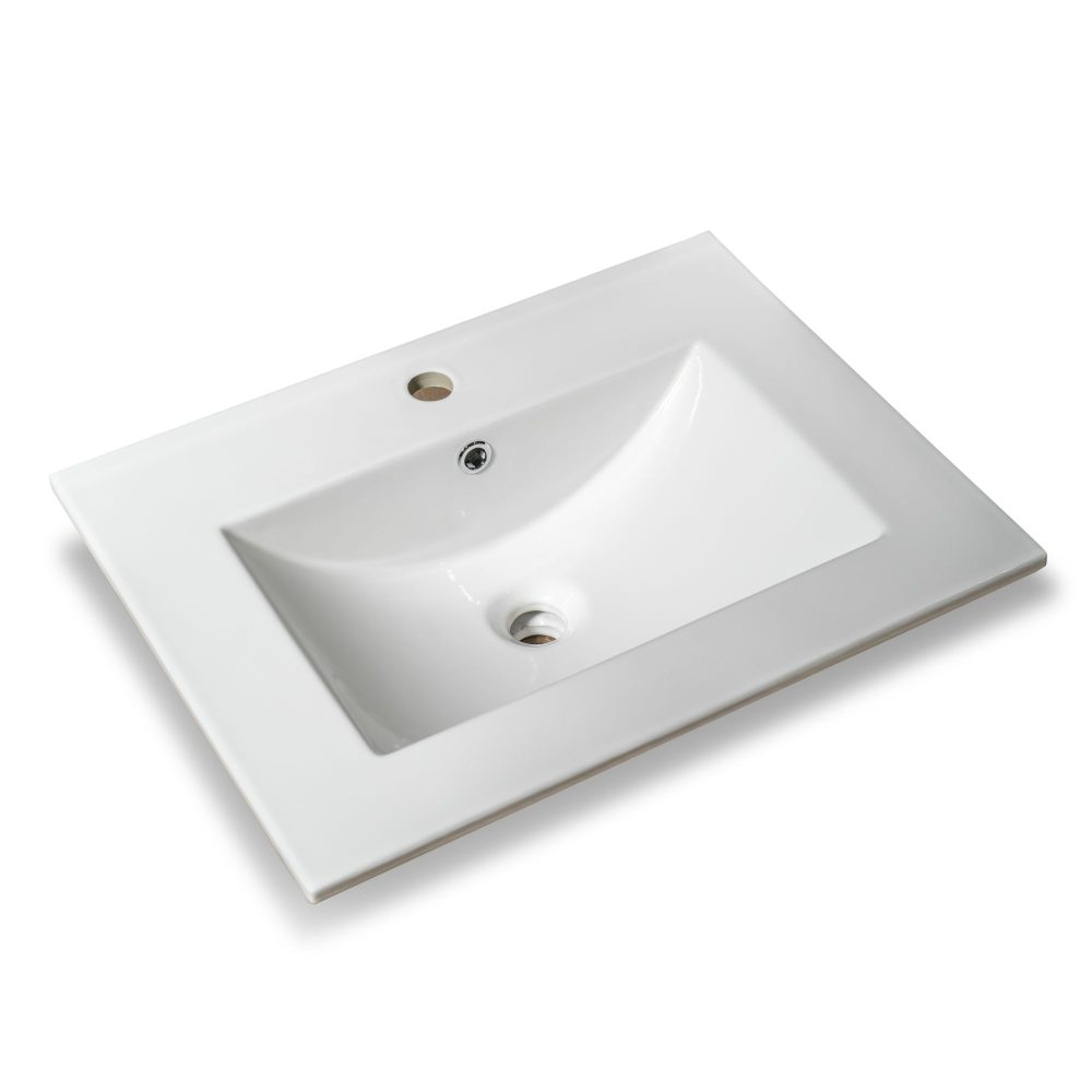 Lavabo da incasso Moderno vasca tonda 60x46,5 cm