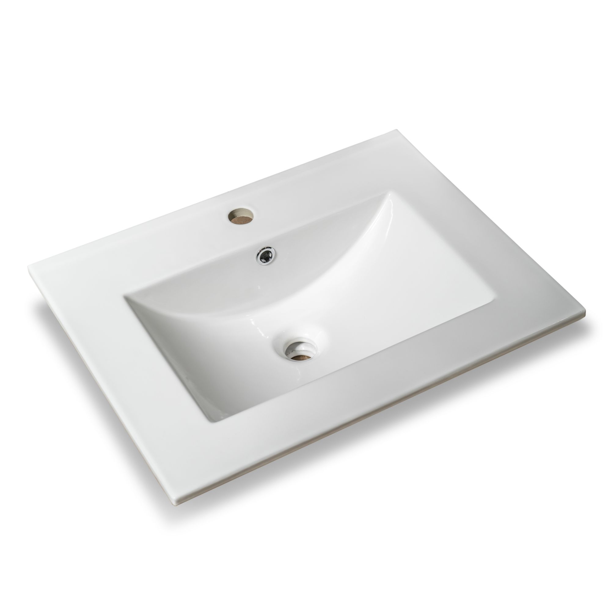 Lavabo da incasso Moderno vasca tonda 60x46,5 cm
