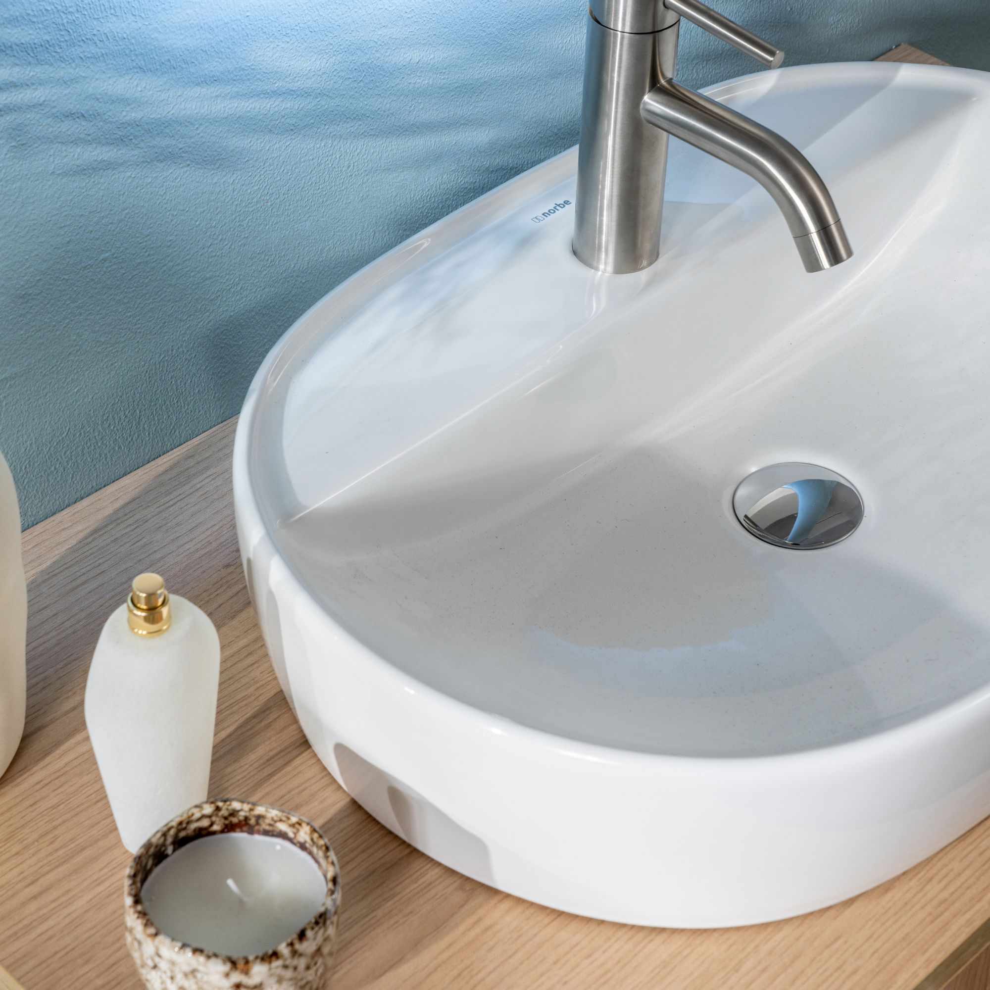 Lavabo da appoggio Moderno BUDDY 50x38 cm - immagine 4