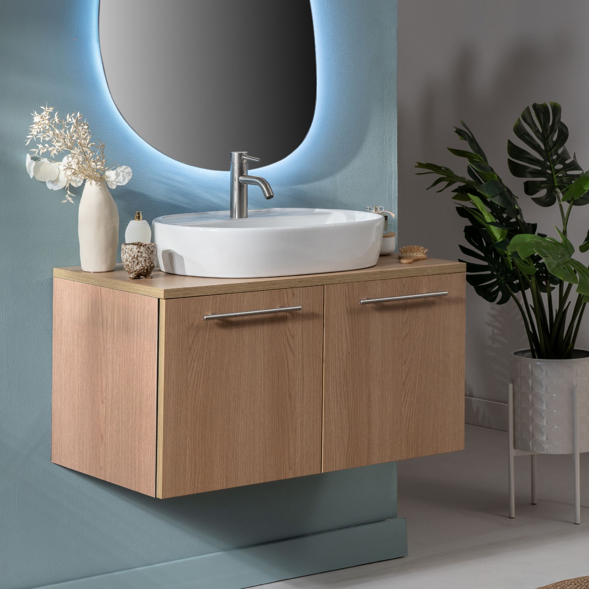 Lavabo da appoggio Moderno BUDDY 60x41 cm - immagine 3