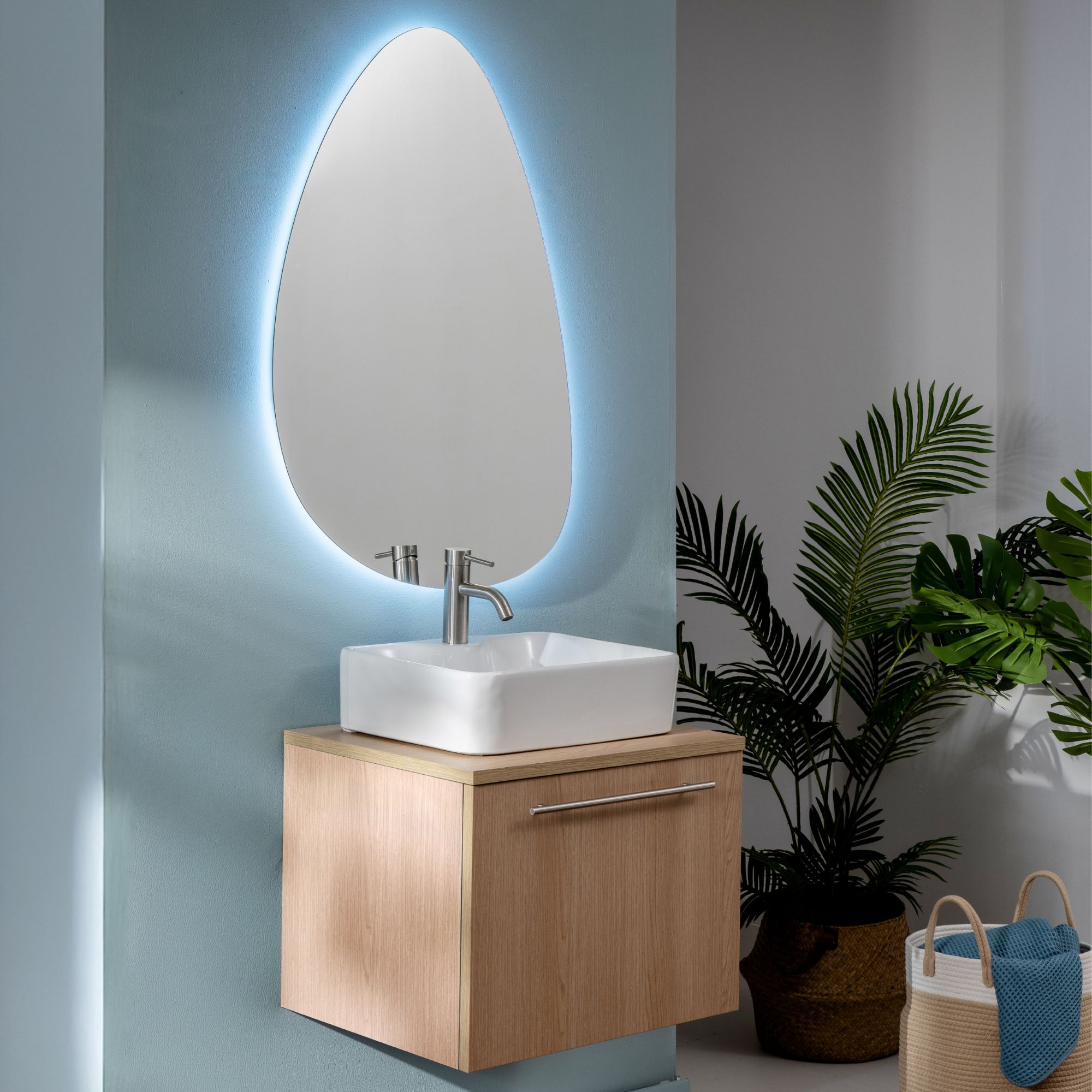 Lavabo da appoggio Moderno TOMMY 48 x 37,5 cm - immagine 3