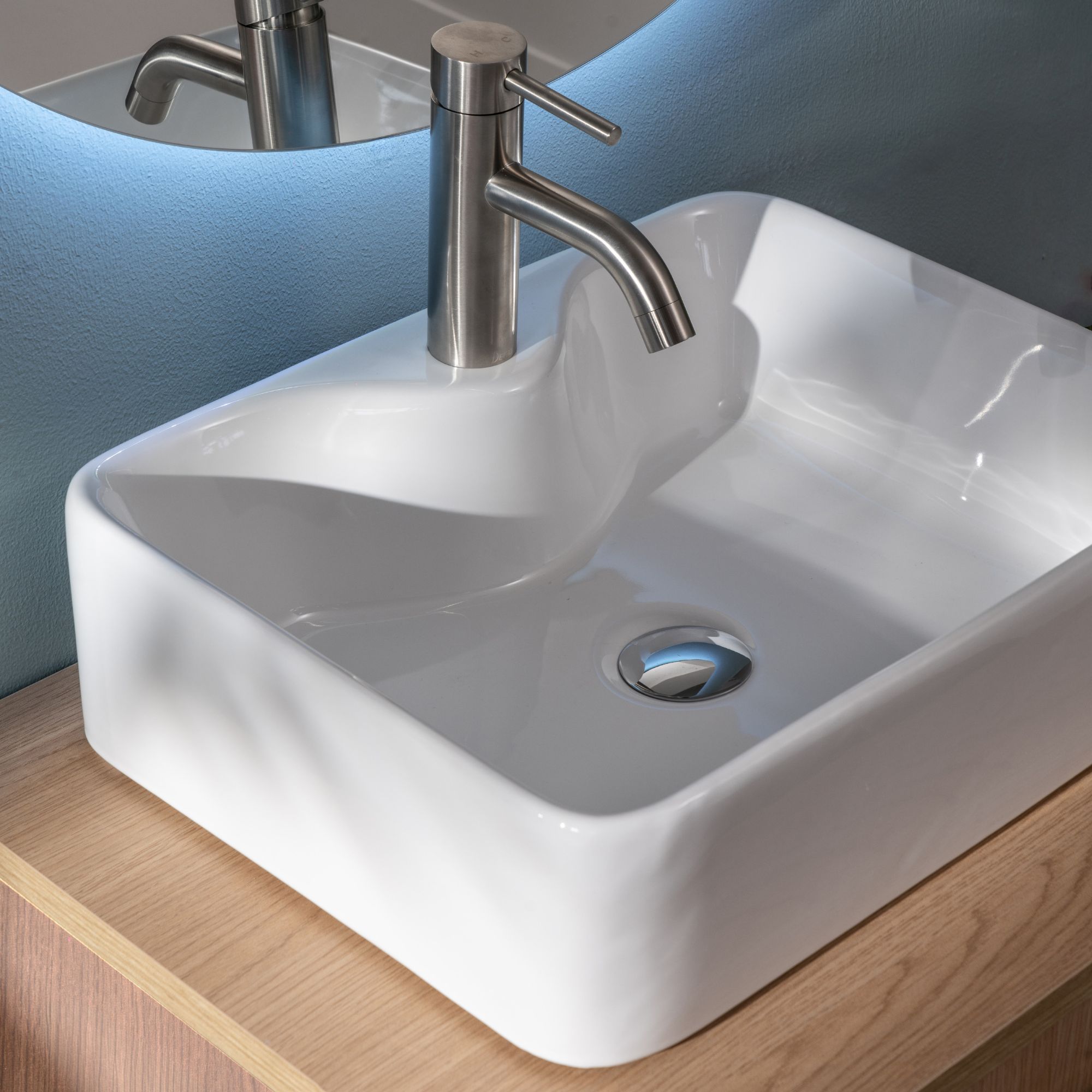 Lavabo da appoggio Moderno TOMMY 48 x 37,5 cm - immagine 2