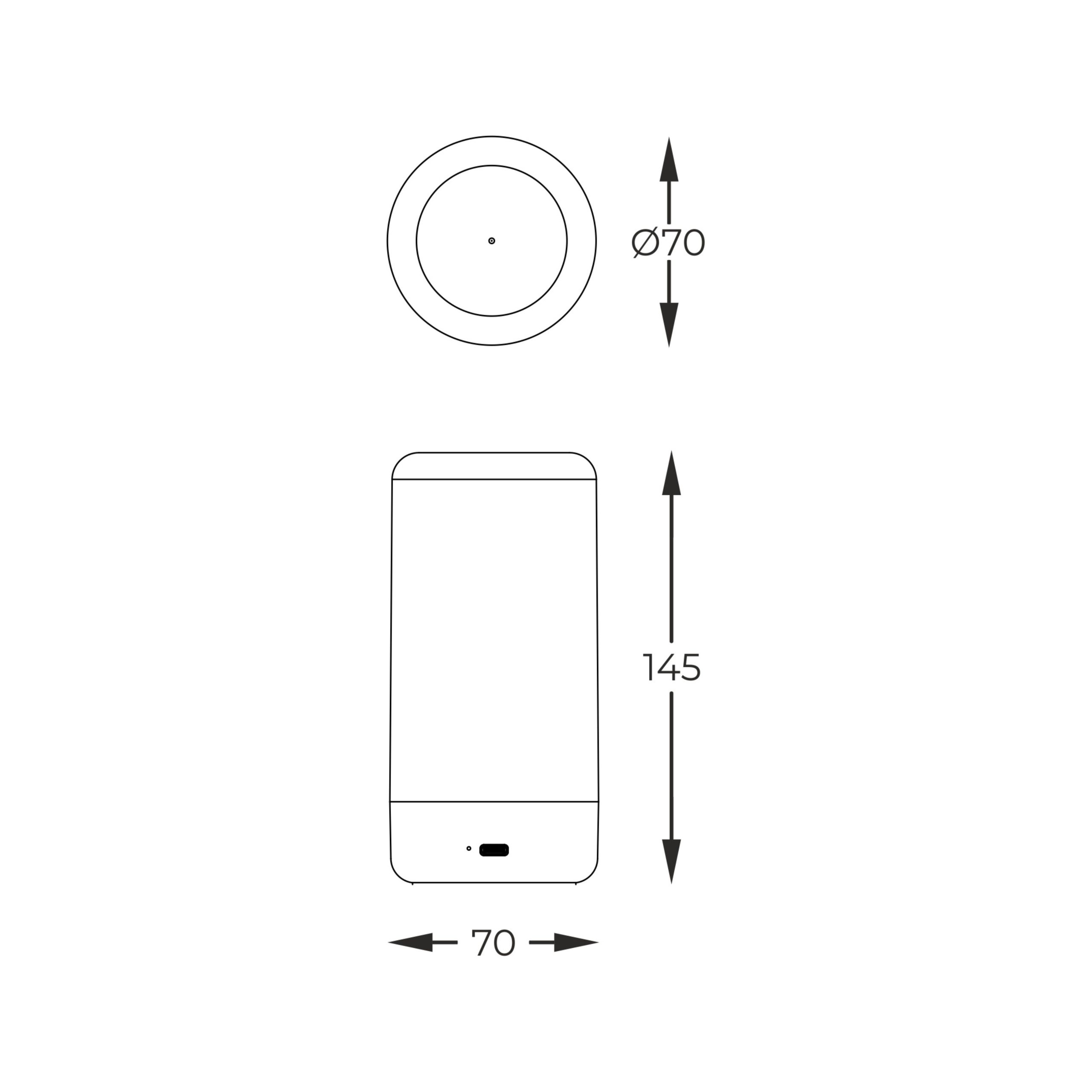 Lampada da esterno Nera <span>ERIS</span> - immagine 7