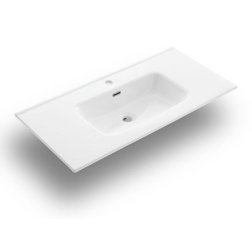 Lavabo da incasso vasca rettangolare 100x46,5 cm