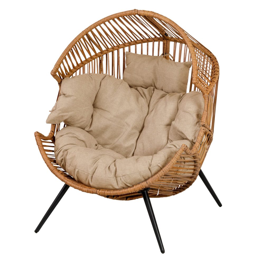 Poltrona da esterno effetto rattan Congo