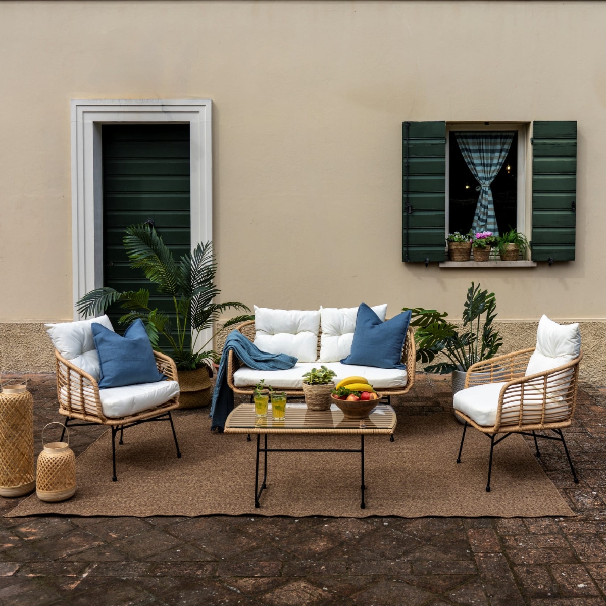 Set da esterno in rattan Kenya - immagine 2