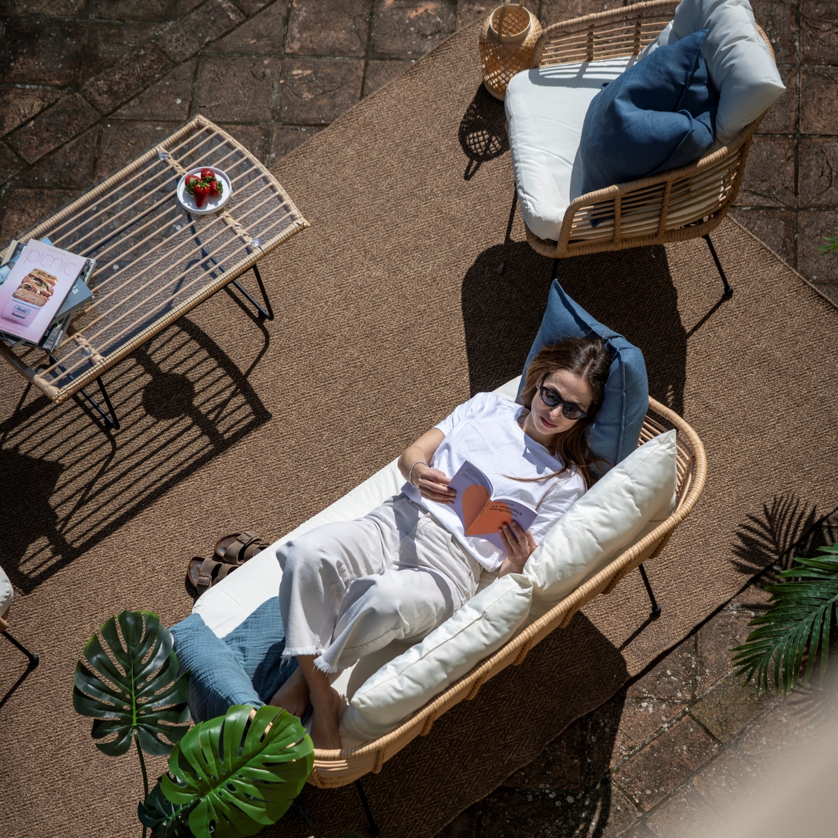 Set da esterno in rattan Kenya - immagine 3