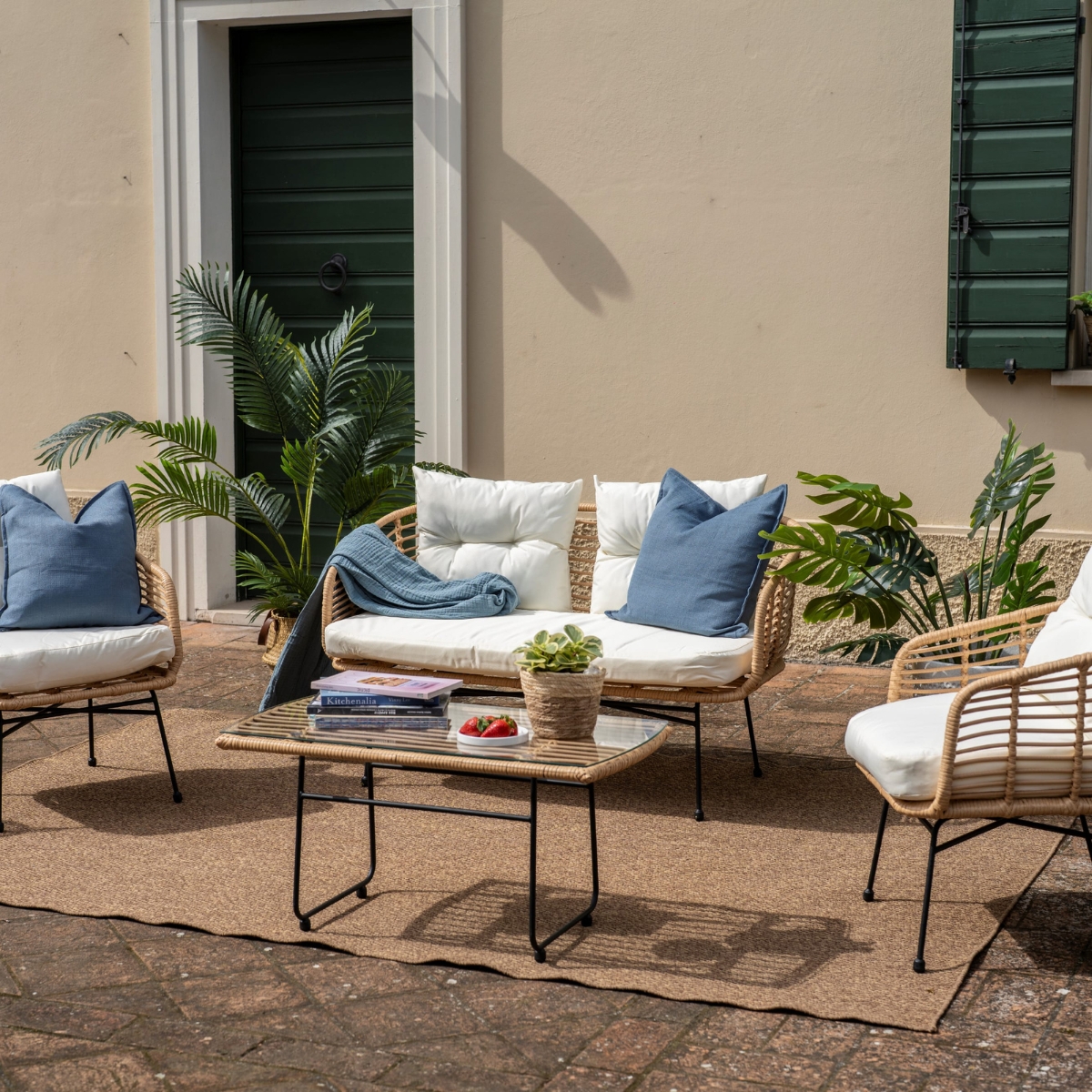 Set da esterno in rattan Kenya - immagine 5