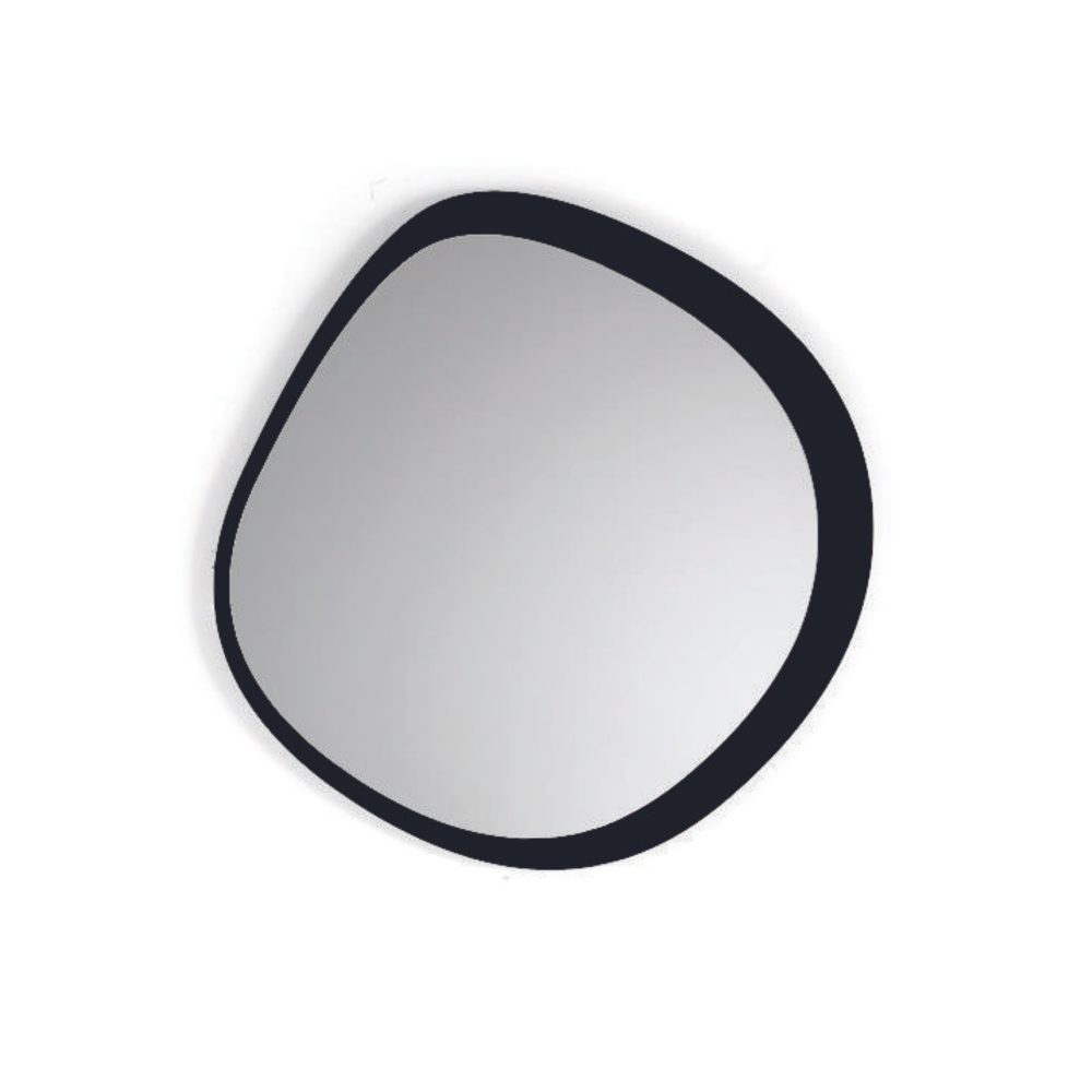 Specchio irregolare con cornice 88 cm <span>Nero ILLUSIO</span>