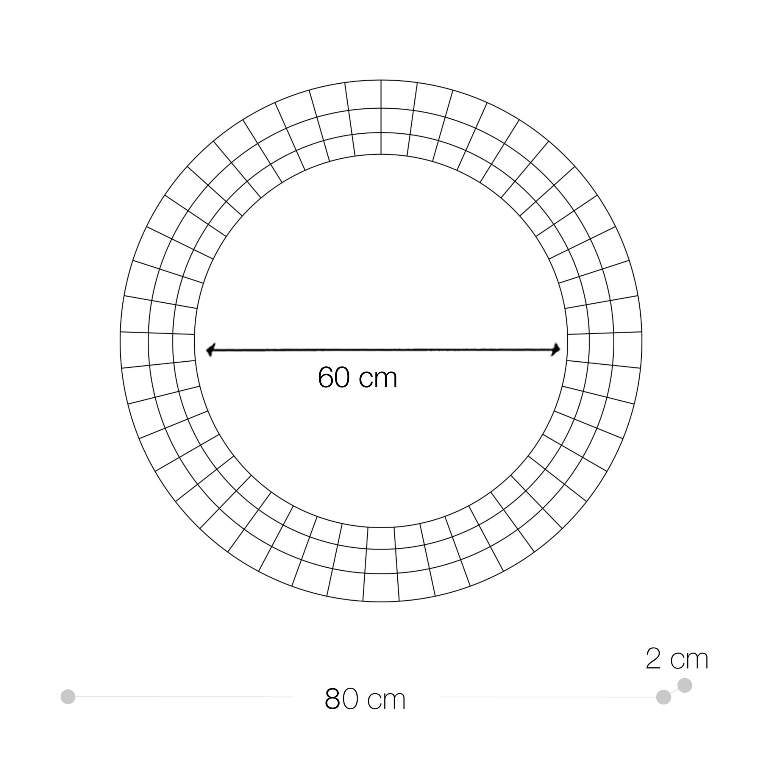 Specchio Decorativo 80cm diametro ODA - immagine 8