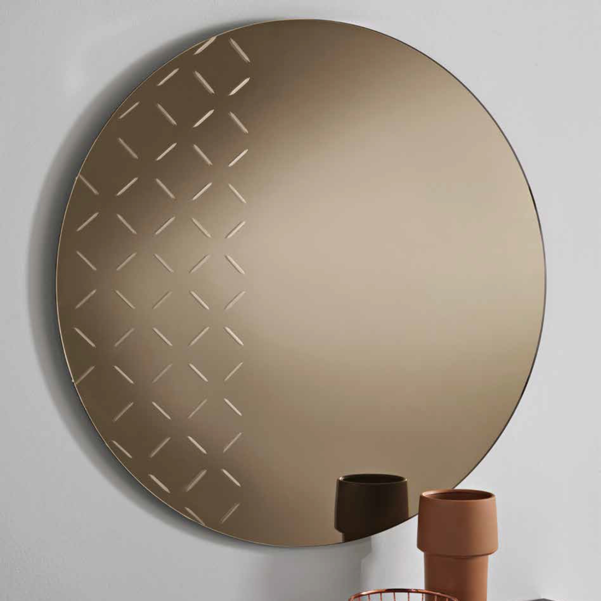 Specchio Tondo 110 cm Diametro <span>Bronzo IMAGO</span> - immagine 2