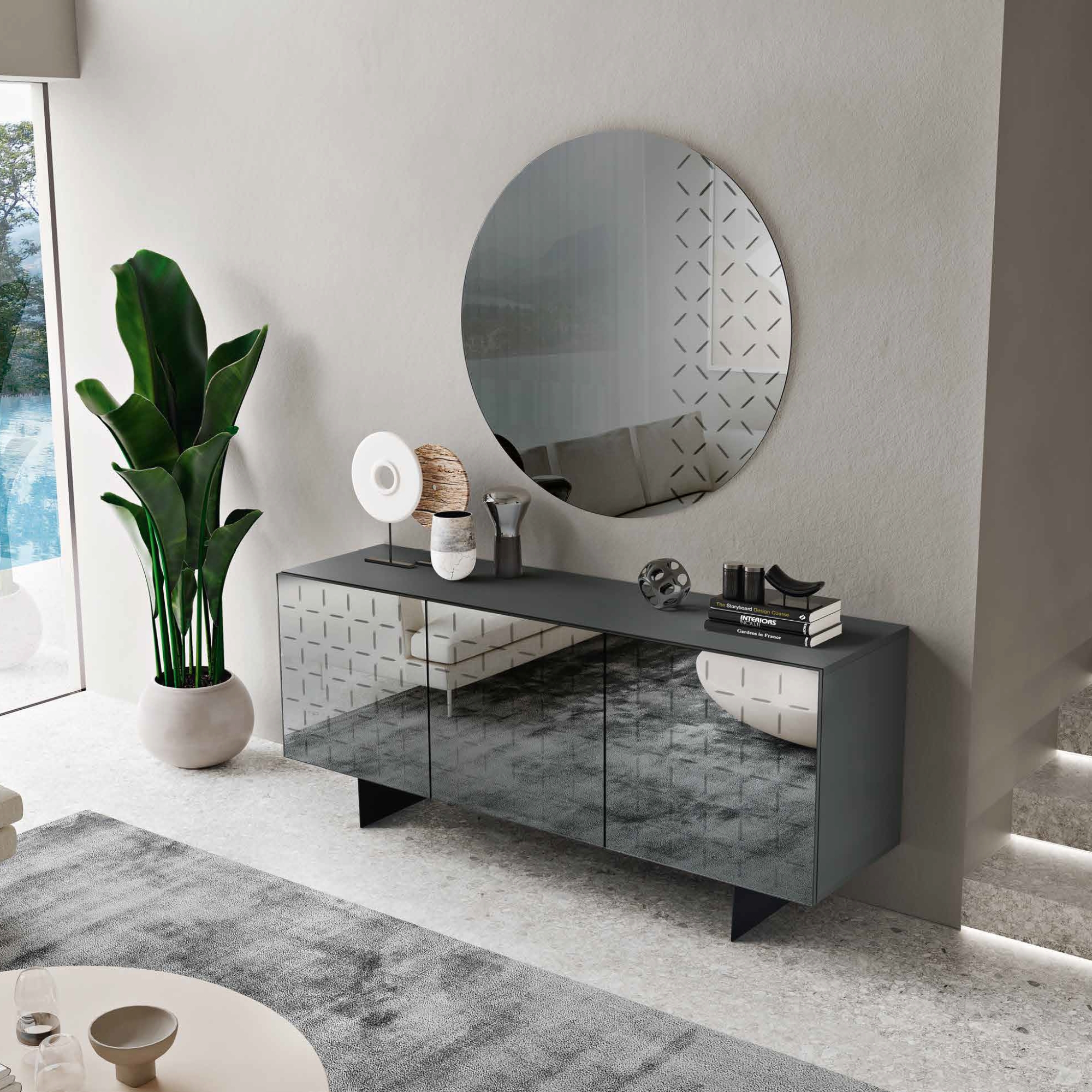 Specchio Tondo 110 cm Diametro <span>Fumè IMAGO</span> - immagine 2