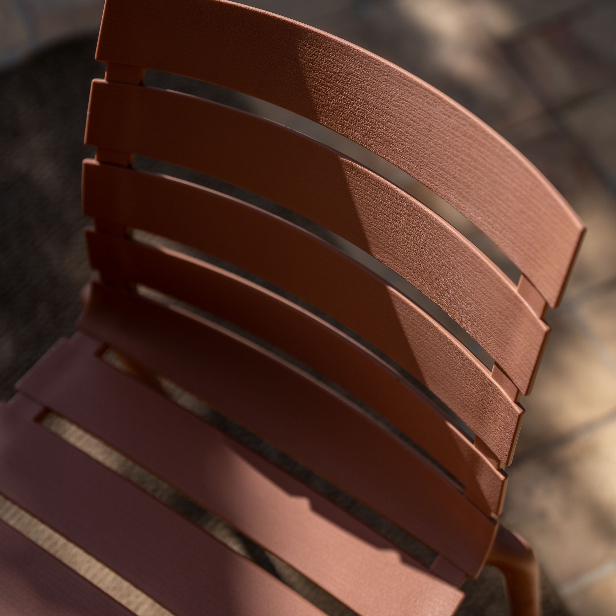 Sedia da esterno impilabile <span>Terracotta ZOE</span> - immagine 4