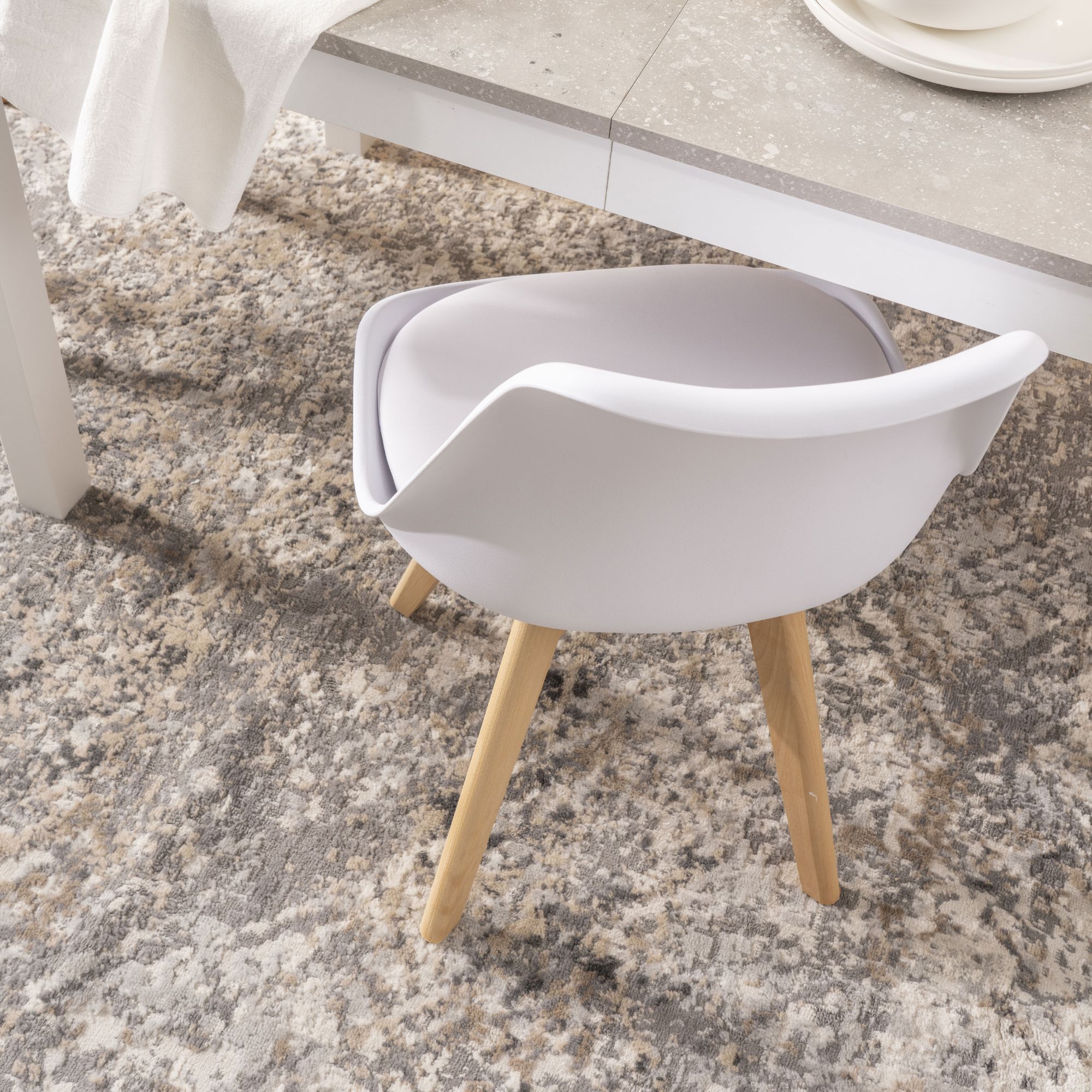 Sedia da Pranzo con cuscino <span>DENERIS Bianco</span> - immagine 6