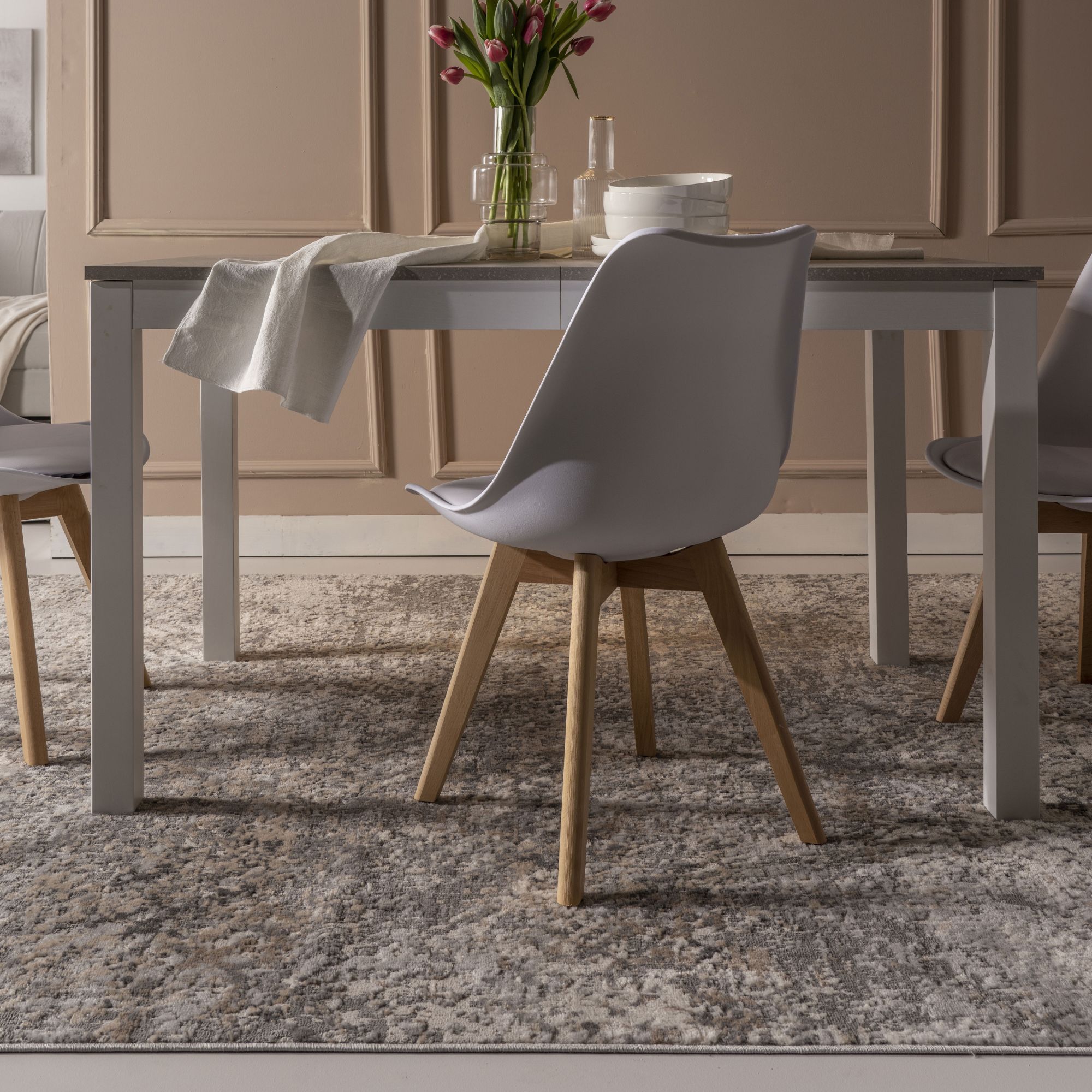 Sedia da Pranzo con cuscino <span>DENERIS Bianco</span> - immagine 5