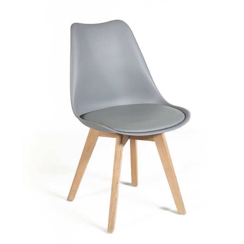 Sedia da Pranzo con cuscino <span>DENERIS Grigio</span>