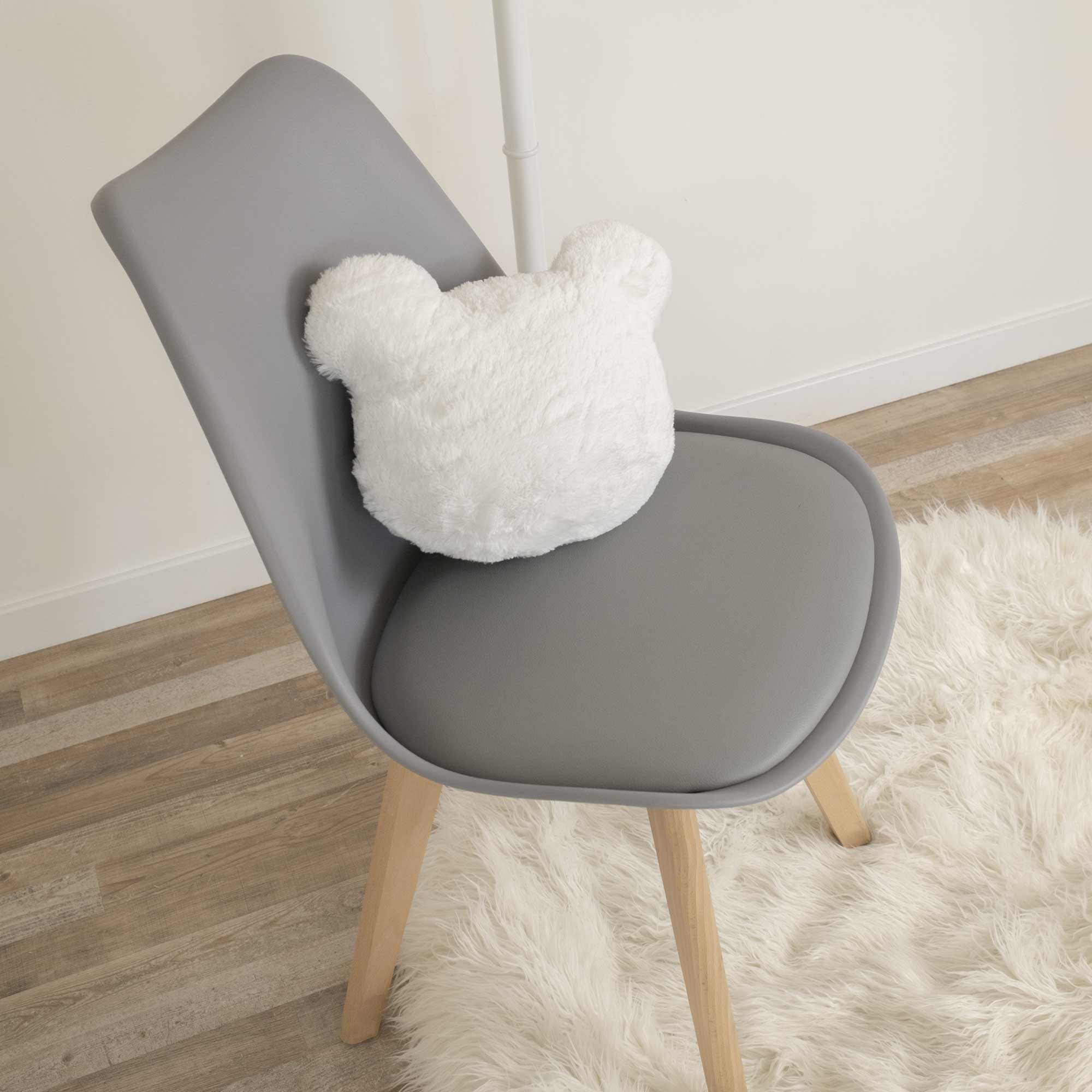 Sedia da Pranzo con cuscino <span>DENERIS Grigio</span> - immagine 5