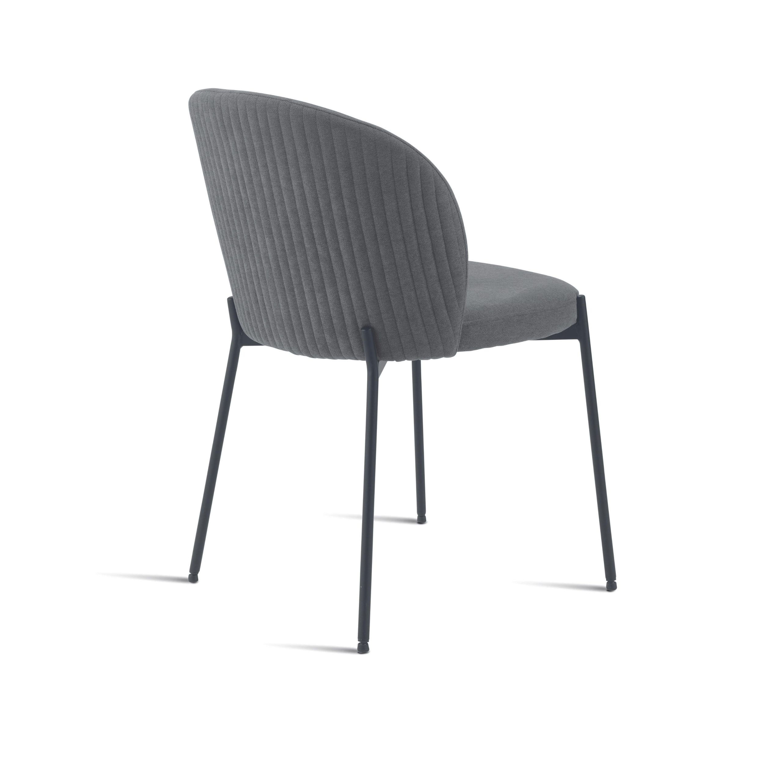 Sedia di velluto imbottita <span>Antracite DALIKA</span> - immagine 5