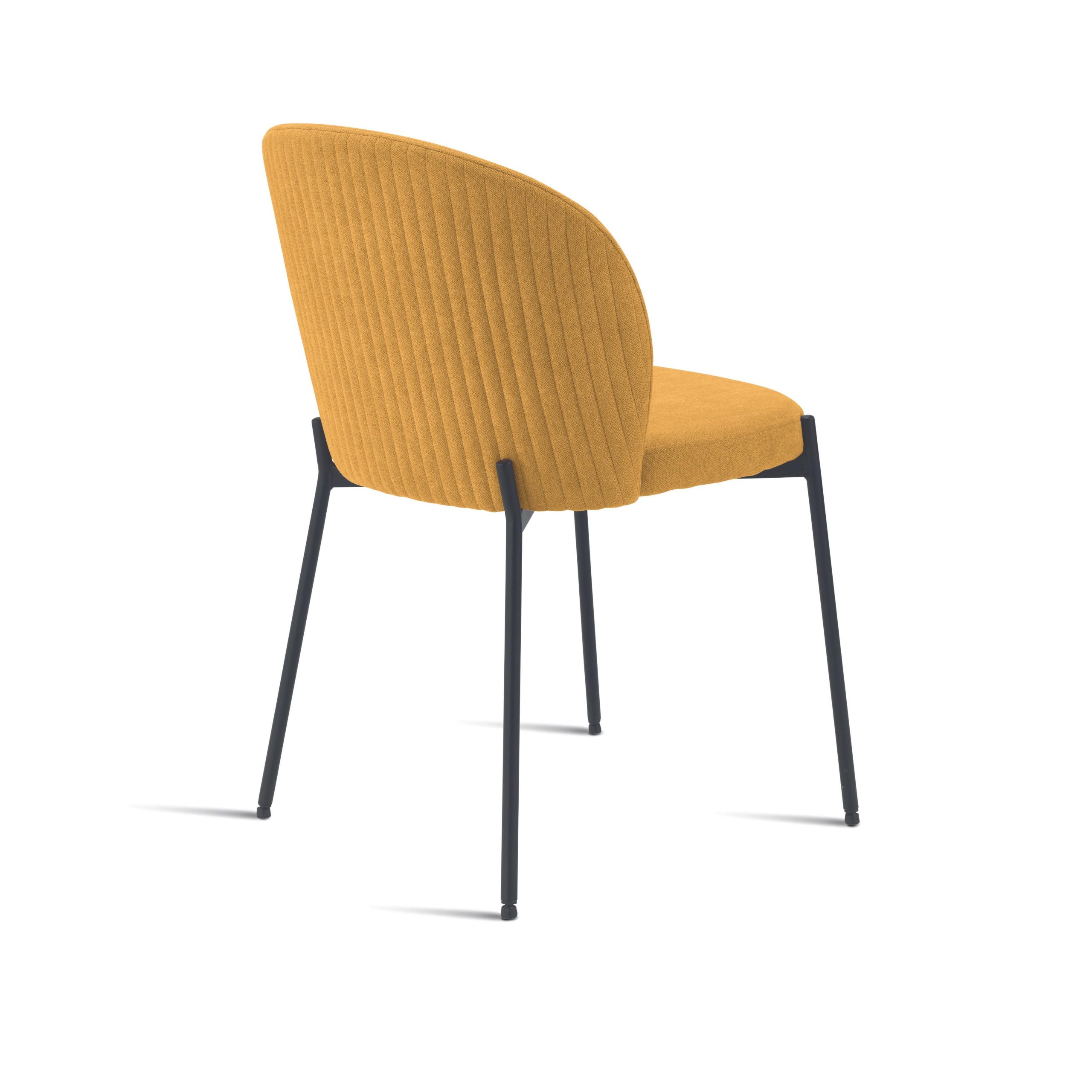 Sedia di velluto imbottita <span>Gialla DALIKA</span> - immagine 5