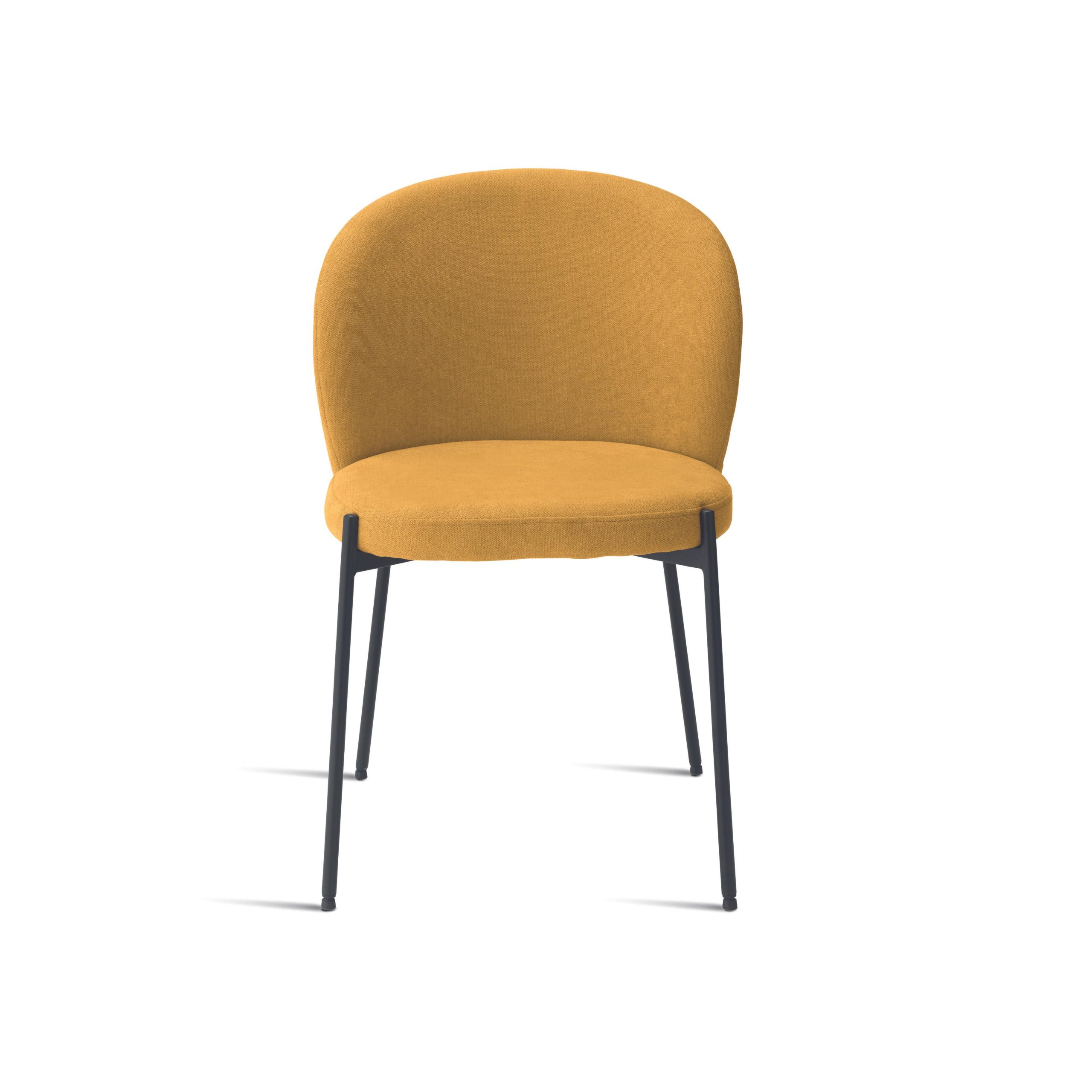 Sedia di velluto imbottita <span>Gialla DALIKA</span> - immagine 3