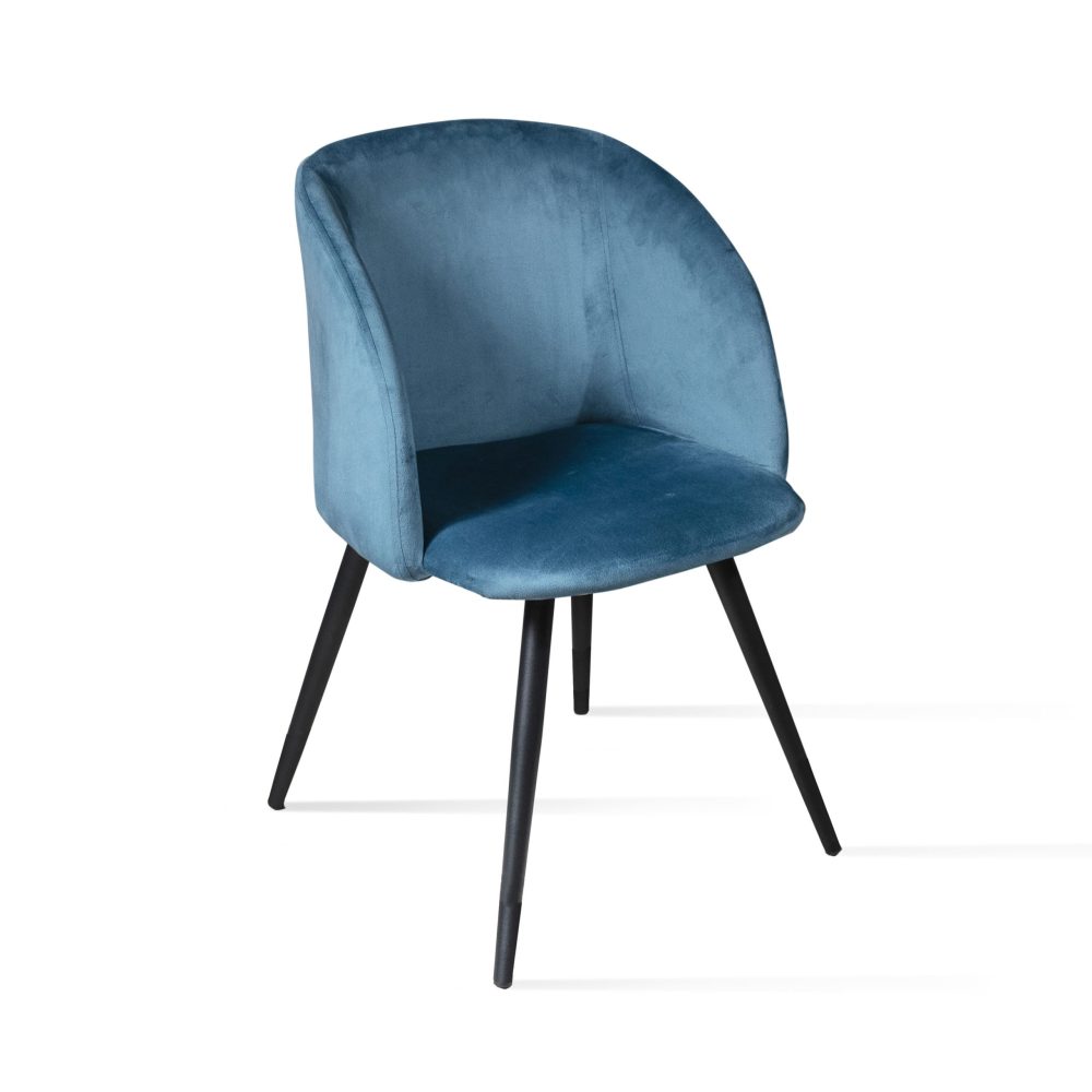 Sedia imbottita in velluto <span>Verde petrolio SOPHIA</span>