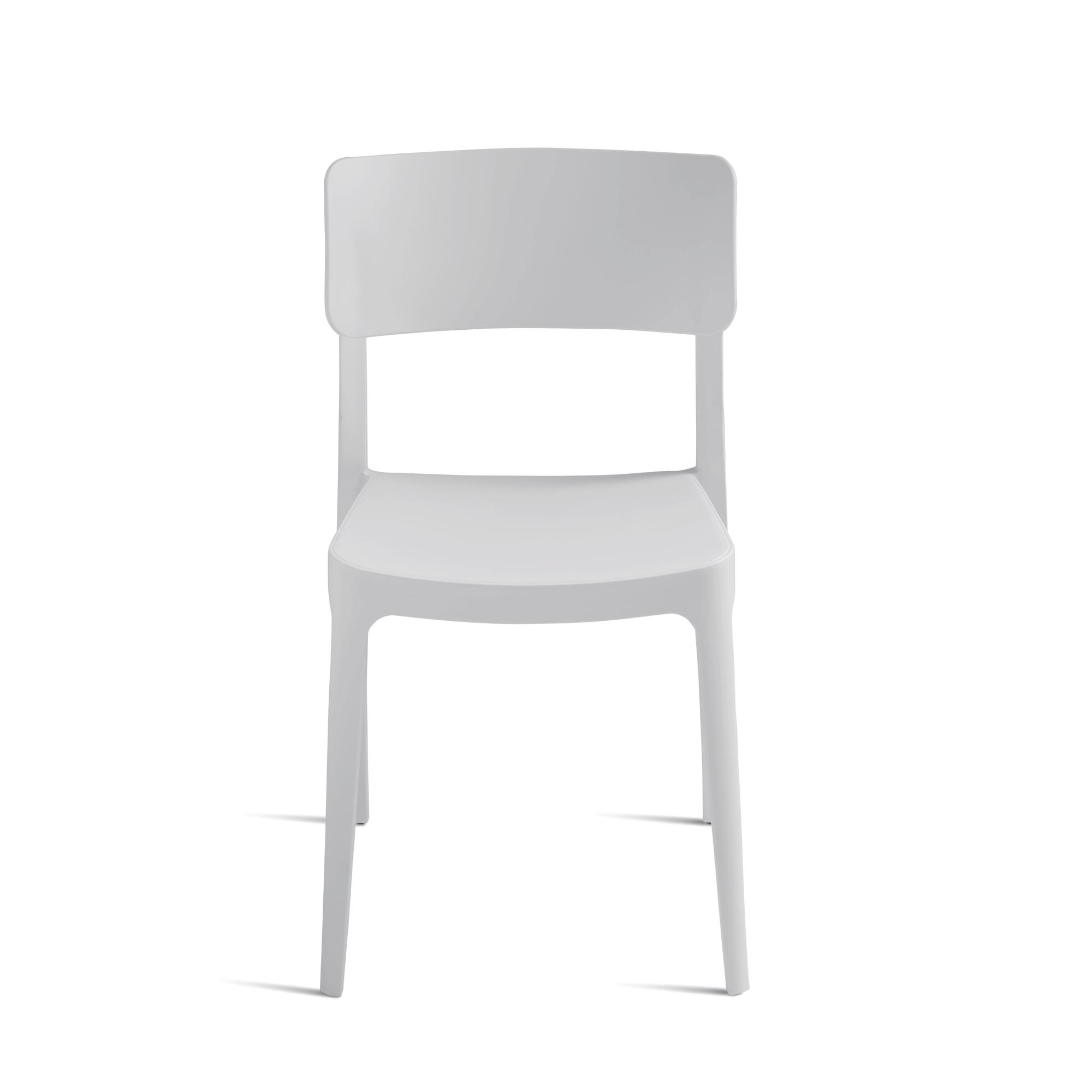 Sedia impilabile in polipropilene <span>Bianco RUNA</span> - immagine 2