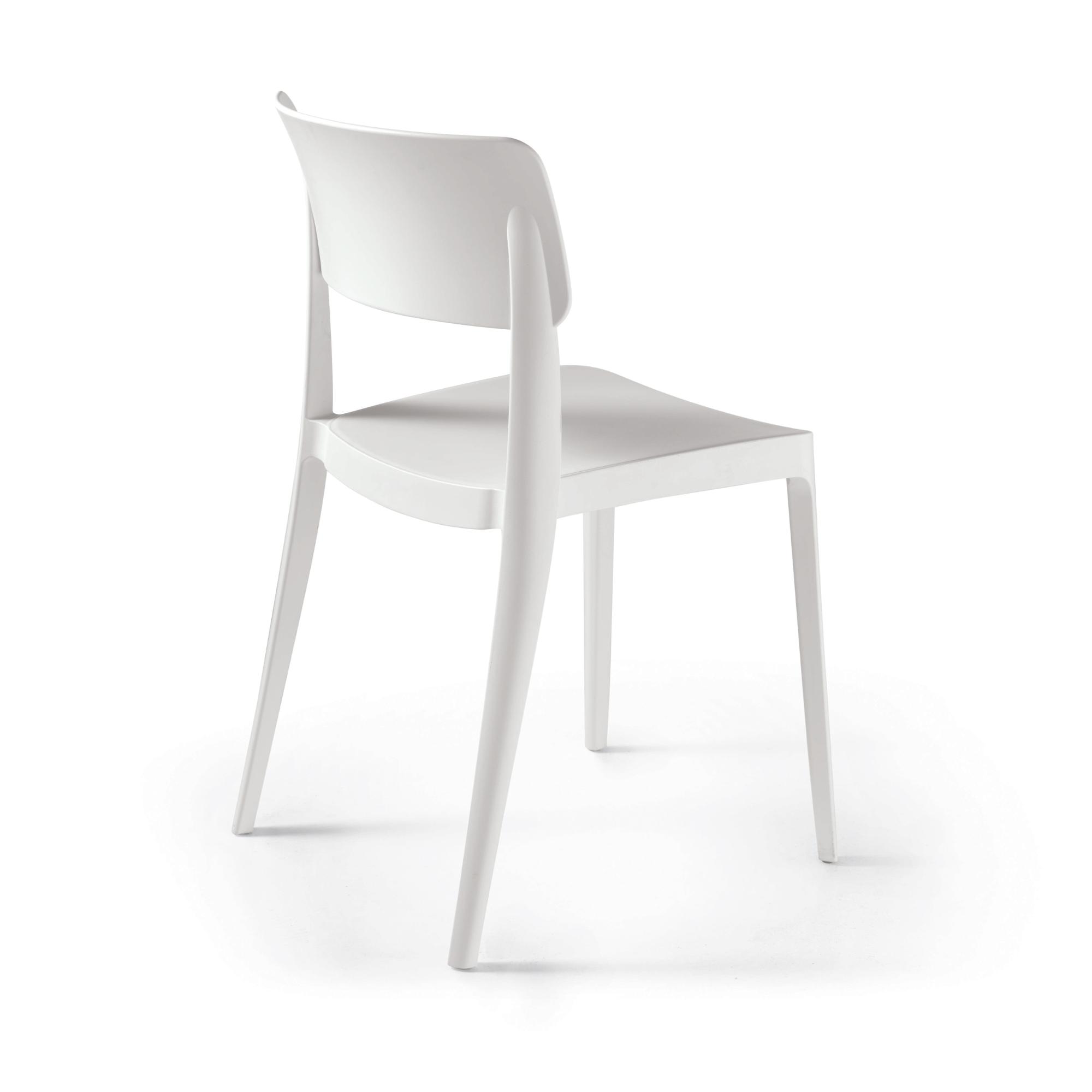 Sedia impilabile in polipropilene <span>Bianco RUNA</span> - immagine 3