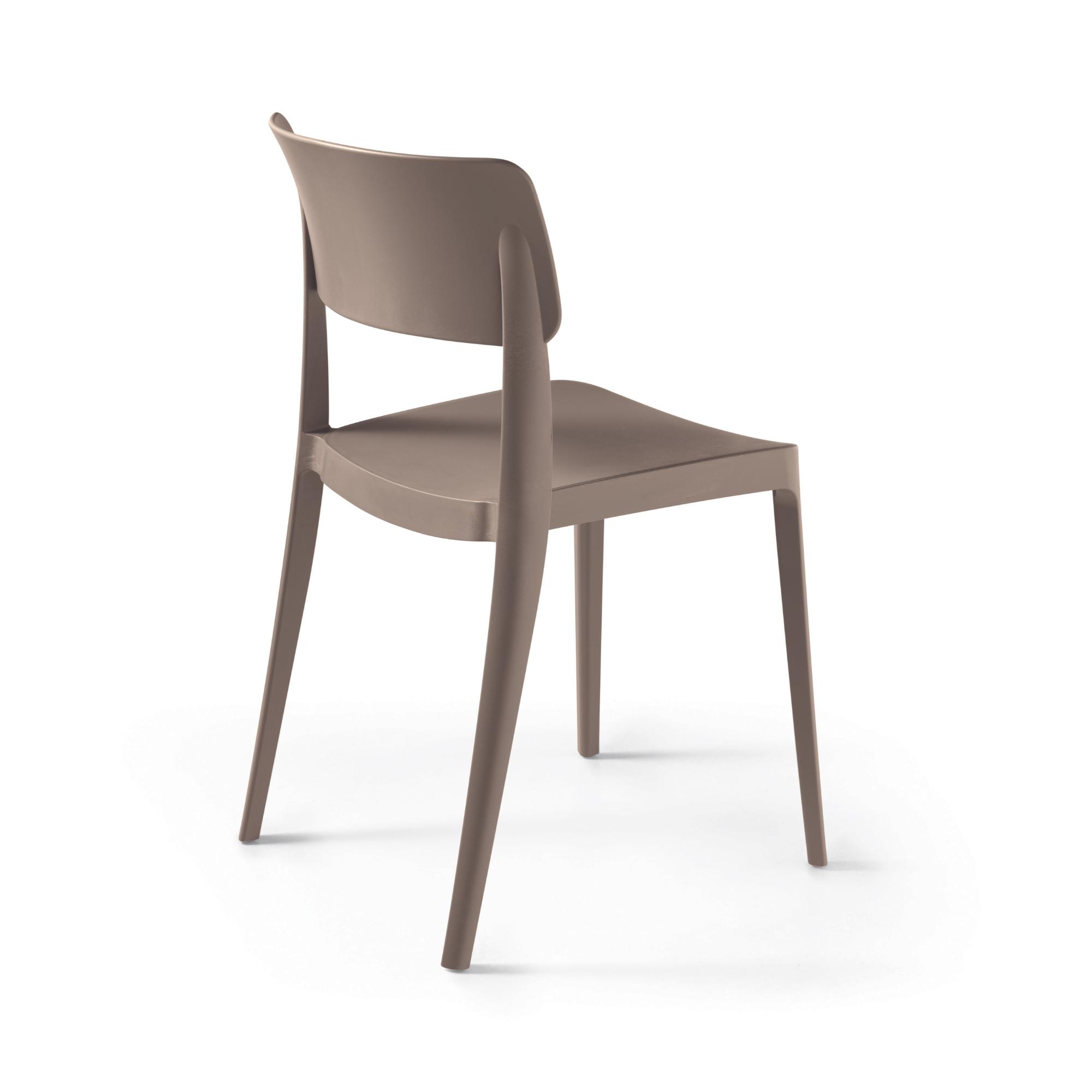 Sedia impilabile in polipropilene <span>Tortora RUNA</span> - immagine 3