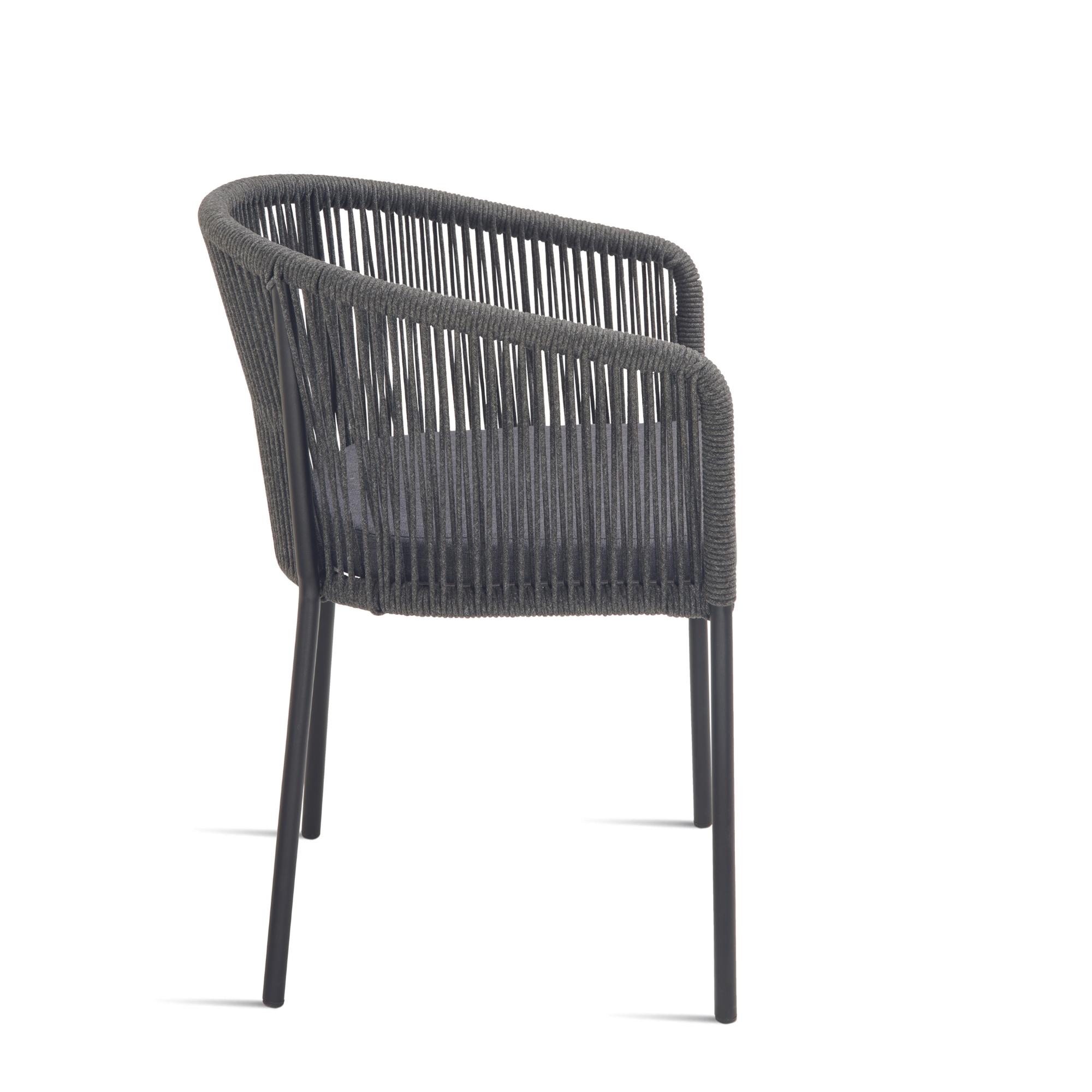 Sedia in corda <span>Antracite LYRA</span> - immagine 3