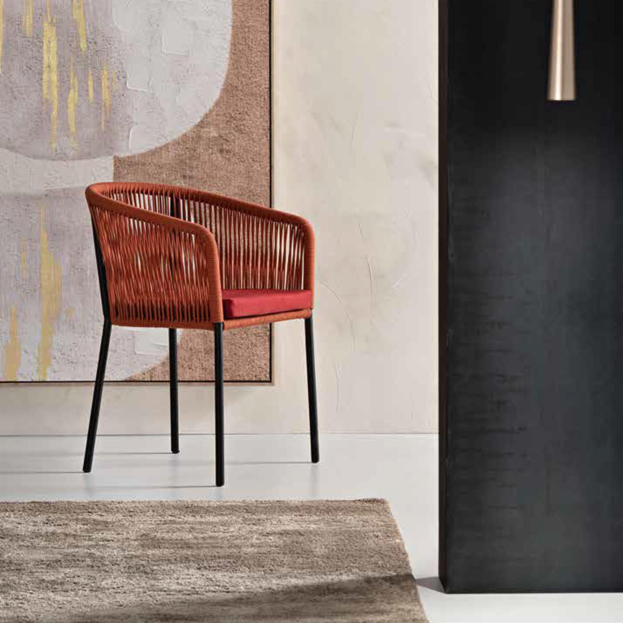 Sedia in corda <span>color Ruggine LYRA</span> - immagine 5