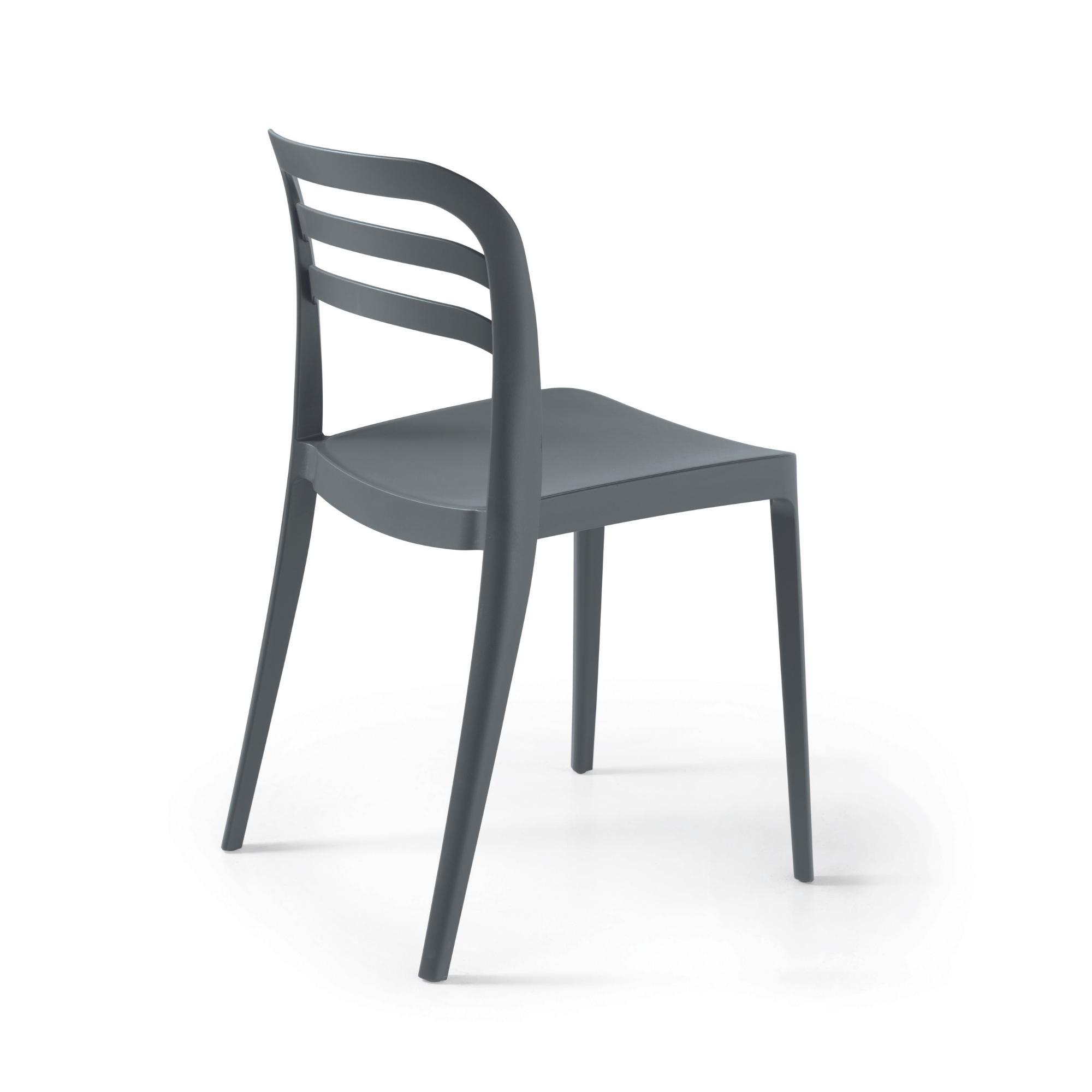 Sedia in polipropilene impilabile <span>Antracite EIRA</span> - immagine 3