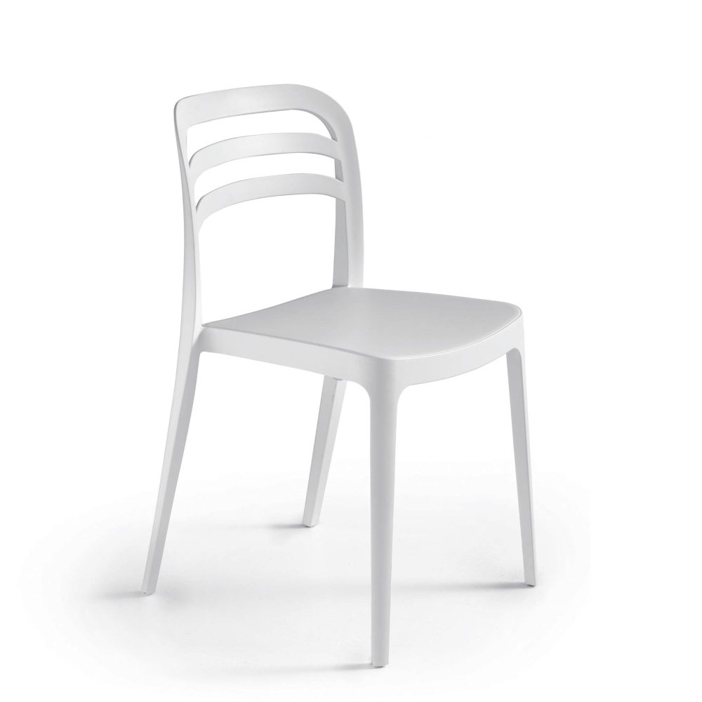 Sedia in polipropilene impilabile <span>Bianco EIRA</span>