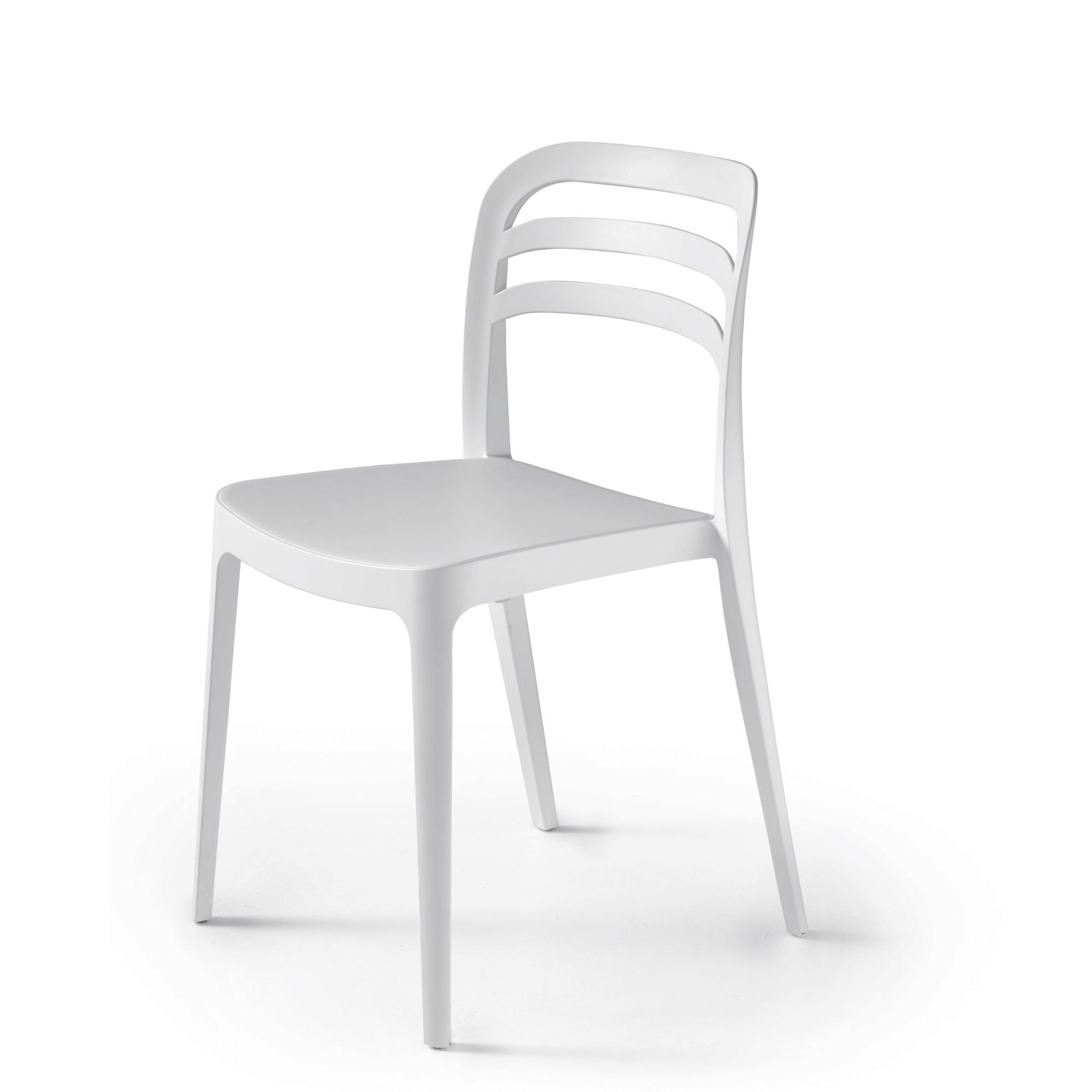 Sedia in polipropilene impilabile <span>Bianco EIRA</span> - immagine 3