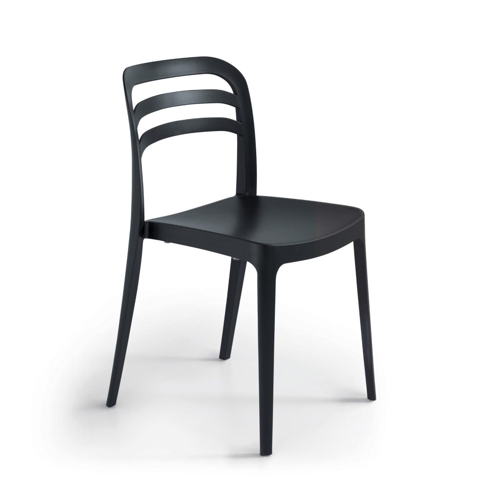 Sedia in polipropilene impilabile <span>Nero EIRA</span>